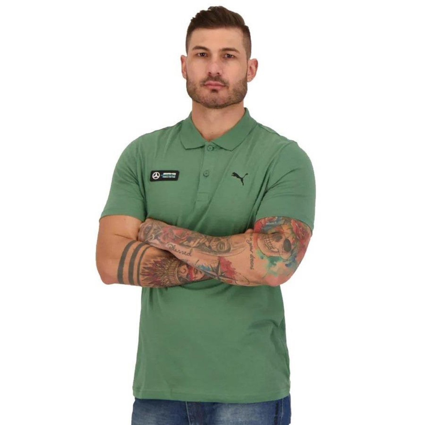 Camisa Polo Puma Forest - Masculina - Foto 4