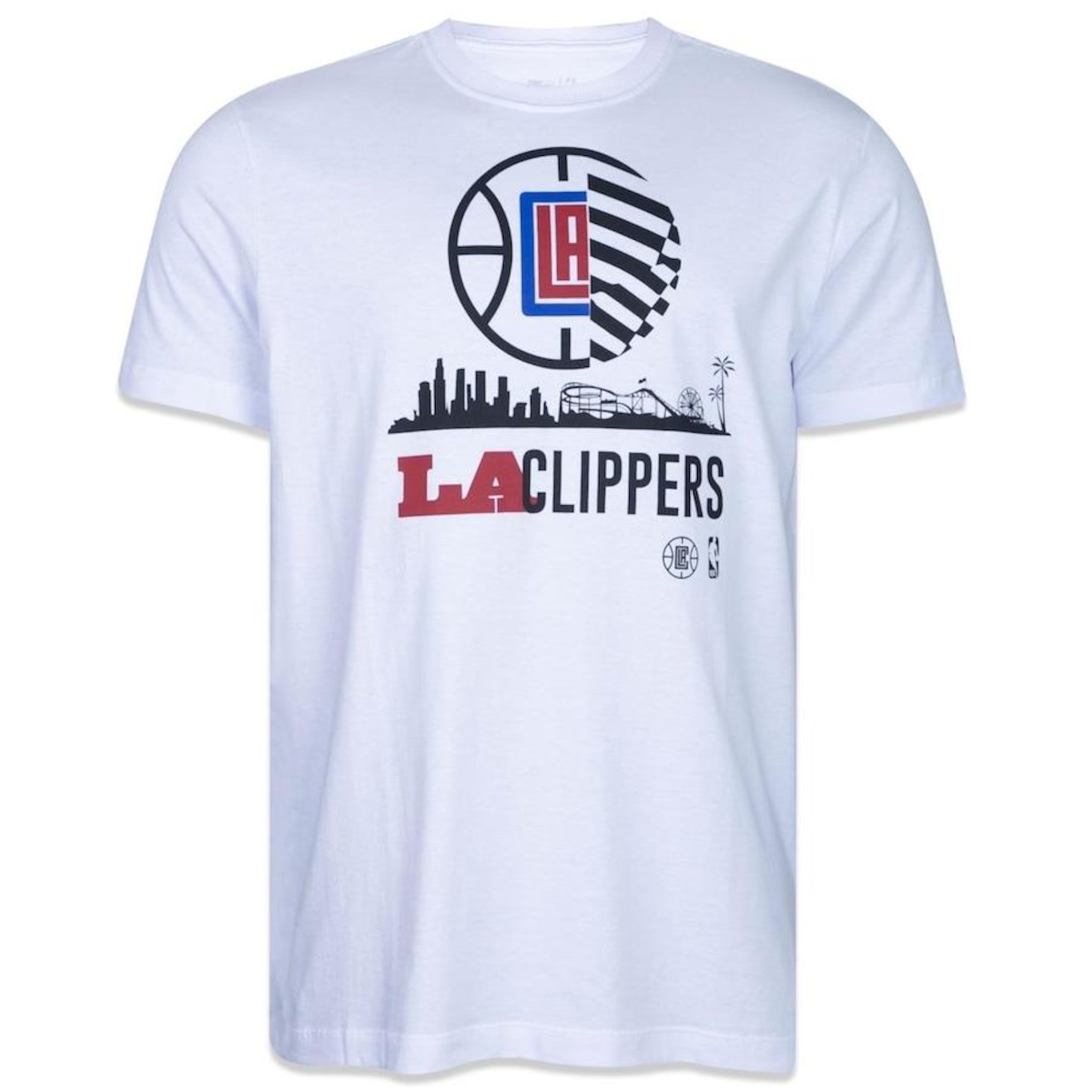 Camiseta New Era Regular NBA Neto 78 Los Angeles Clippers - Masculina - Foto 1