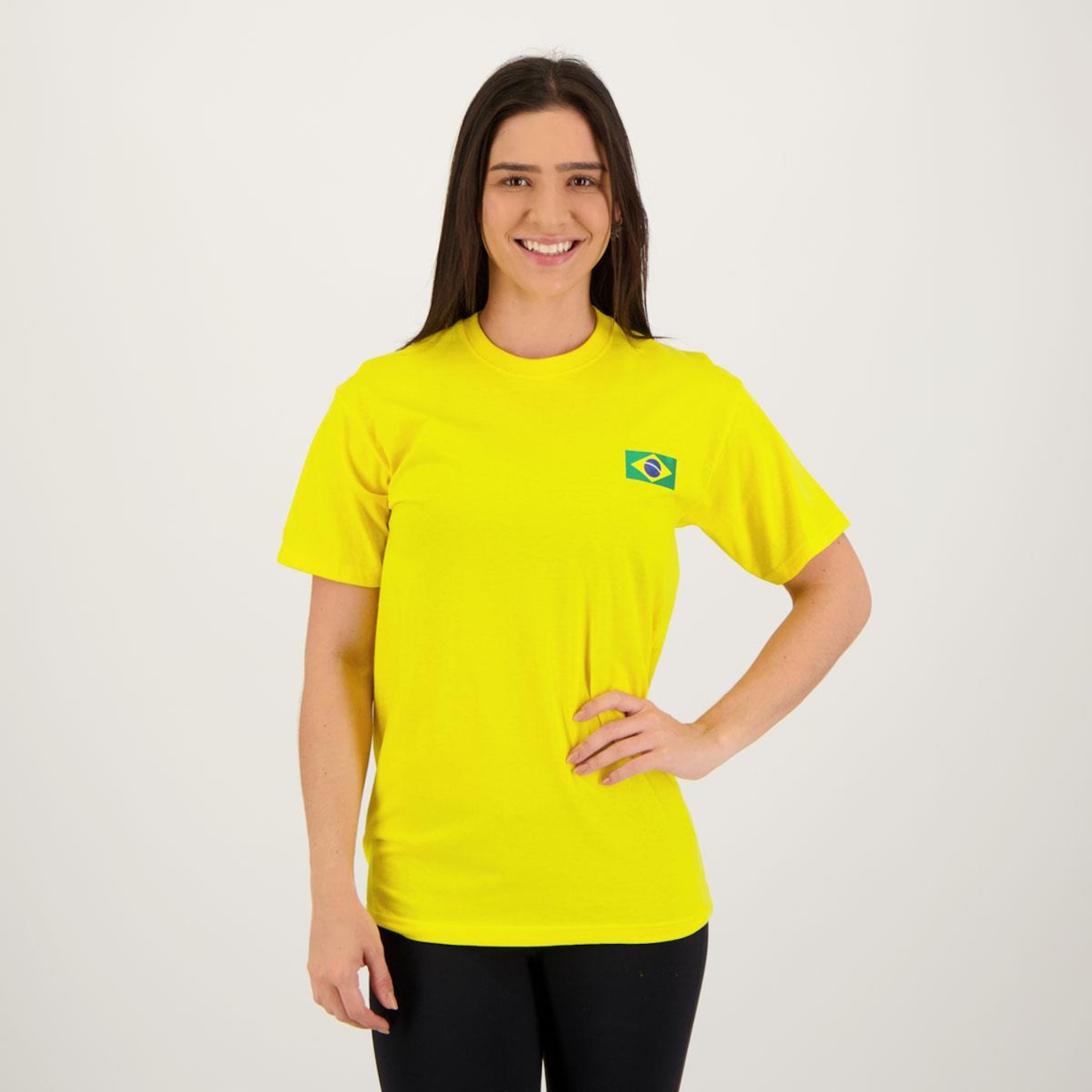 Camisa do Brasil Futfanatics Bandeira - Masculina - Foto 1