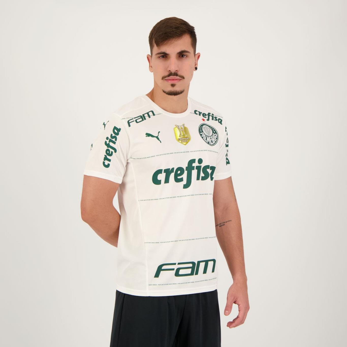 Camisa do Palmeiras Puma II 2022 Campeão Brasileiro - Masculina - Foto 2