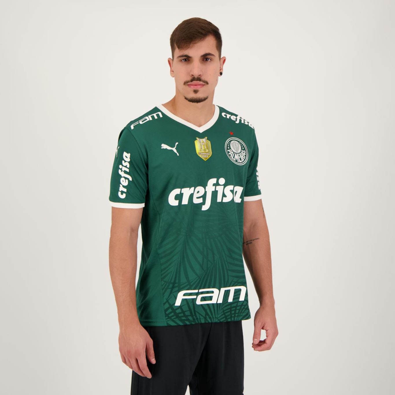 Camisa do Palmeiras Puma I 2022 Campeão Brasileiro - Masculina - Foto 2