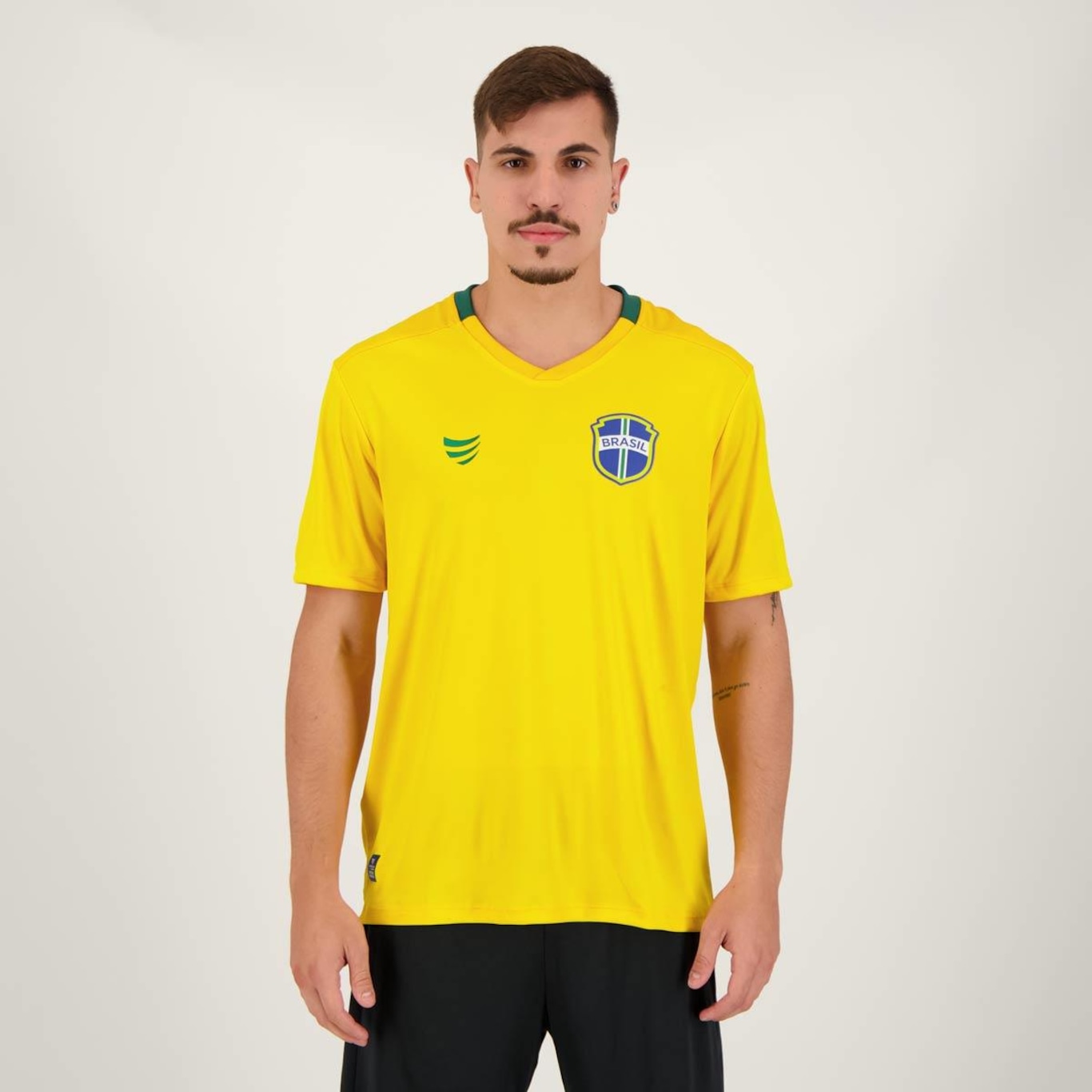 Camisa do Brasil Super Bolla Copa Prata - Masculina - Foto 1