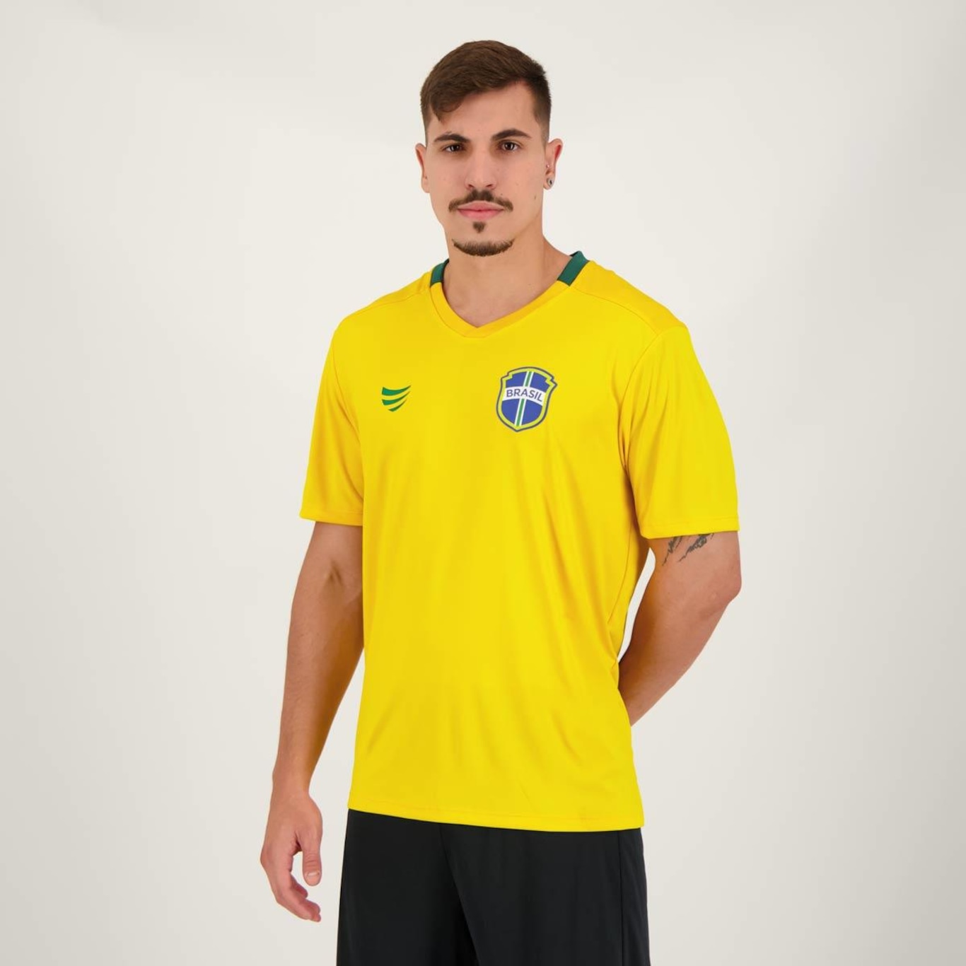 Camisa do Brasil Super Bolla Copa Prata - Masculina - Foto 2