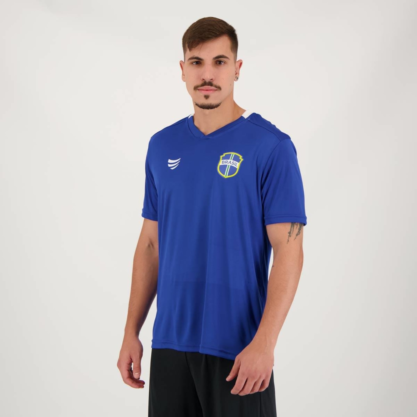 Camisa do Brasil Super Bolla Copa Prata - Masculina - Foto 2