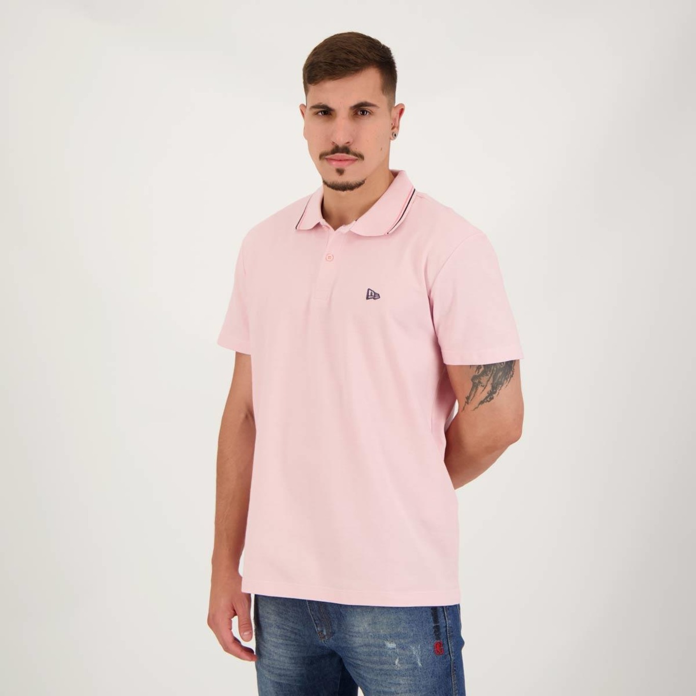 Camisa Polo New Era Have Fun Basic Flag - Masculina - Foto 2