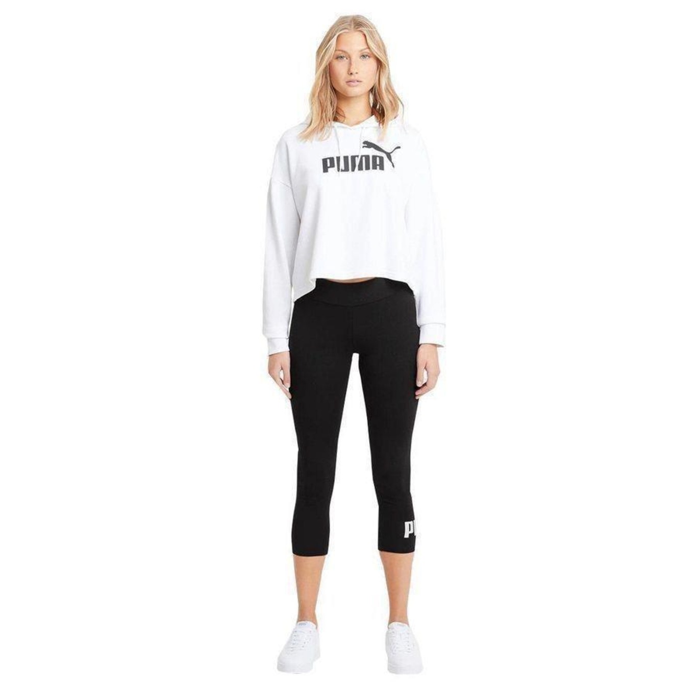 Calça Legging Puma Essential 3/4 Logo - Feminina - Foto 5