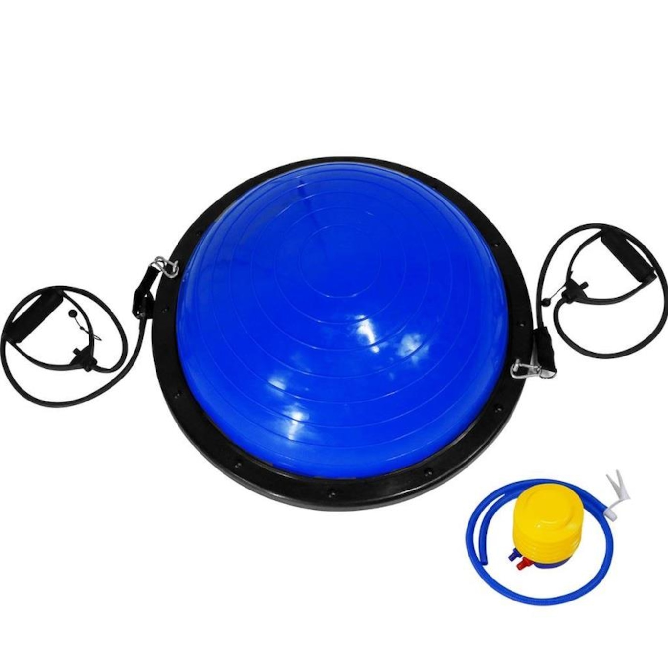 Meia Bola Bosu Ball 60cm com Alças Pista e Campo - Foto 1