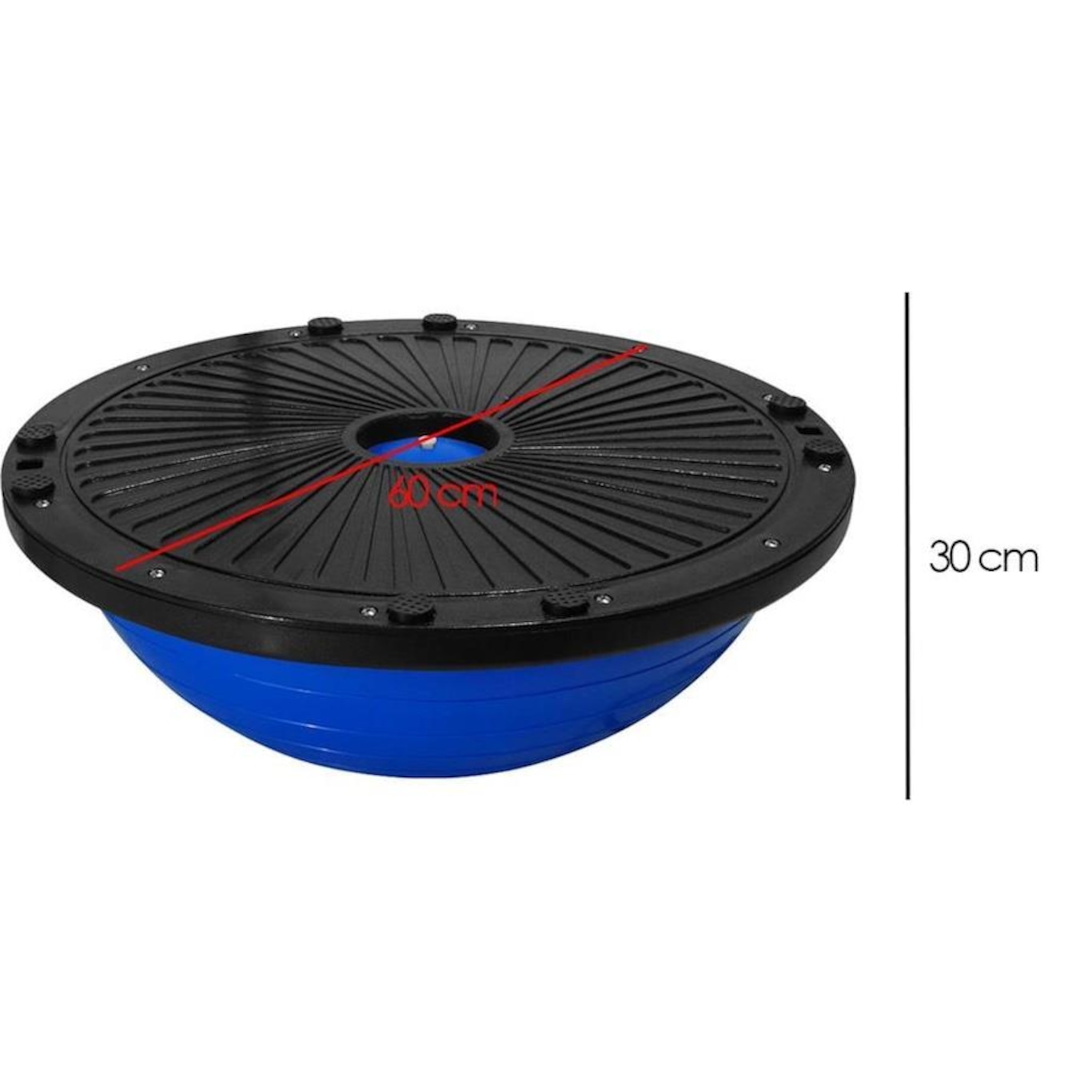 Meia Bola Bosu Ball 60cm com Alças Pista e Campo - Foto 2