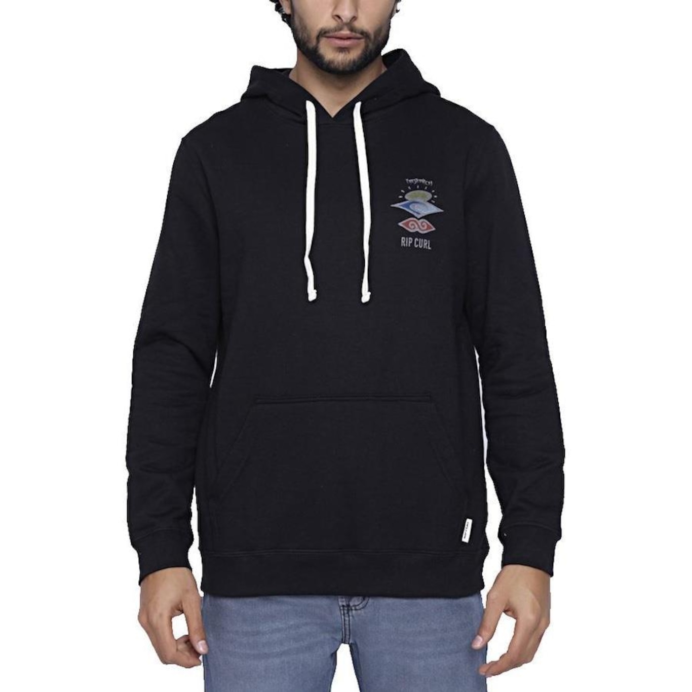 Blusão de Moletom Rip Curl Search Icon Hood - Masculino - Foto 1