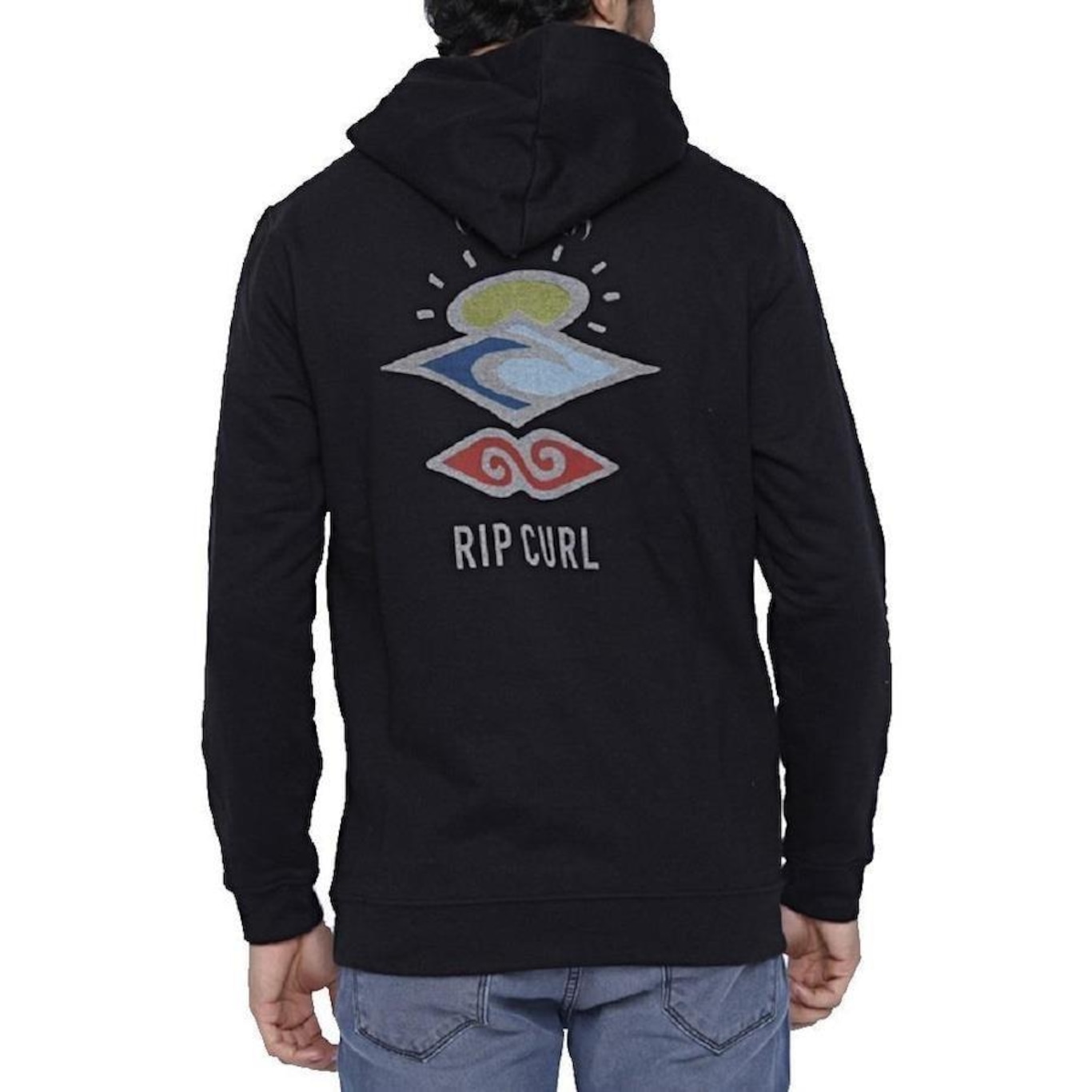 Blusão de Moletom Rip Curl Search Icon Hood - Masculino - Foto 2