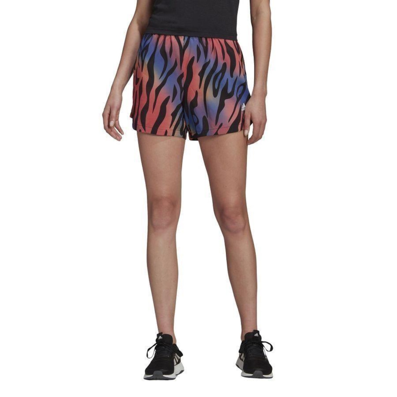 Shorts adidas Tiger Print - Feminino - Foto 1