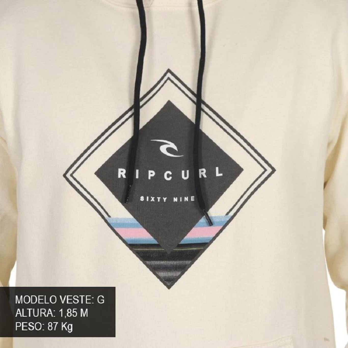 Blusão de Moletom Rip Curl Operator Fleece - Masculino - Foto 4