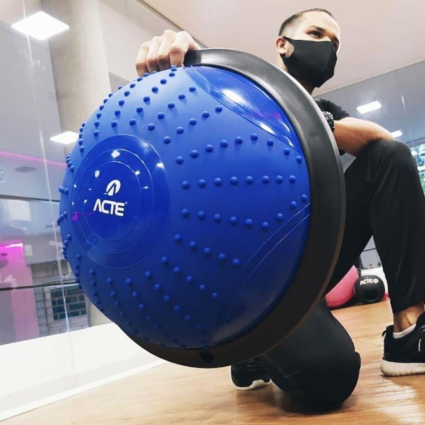 Bosu Meia Bola Fitness Acte T282 - Foto 2