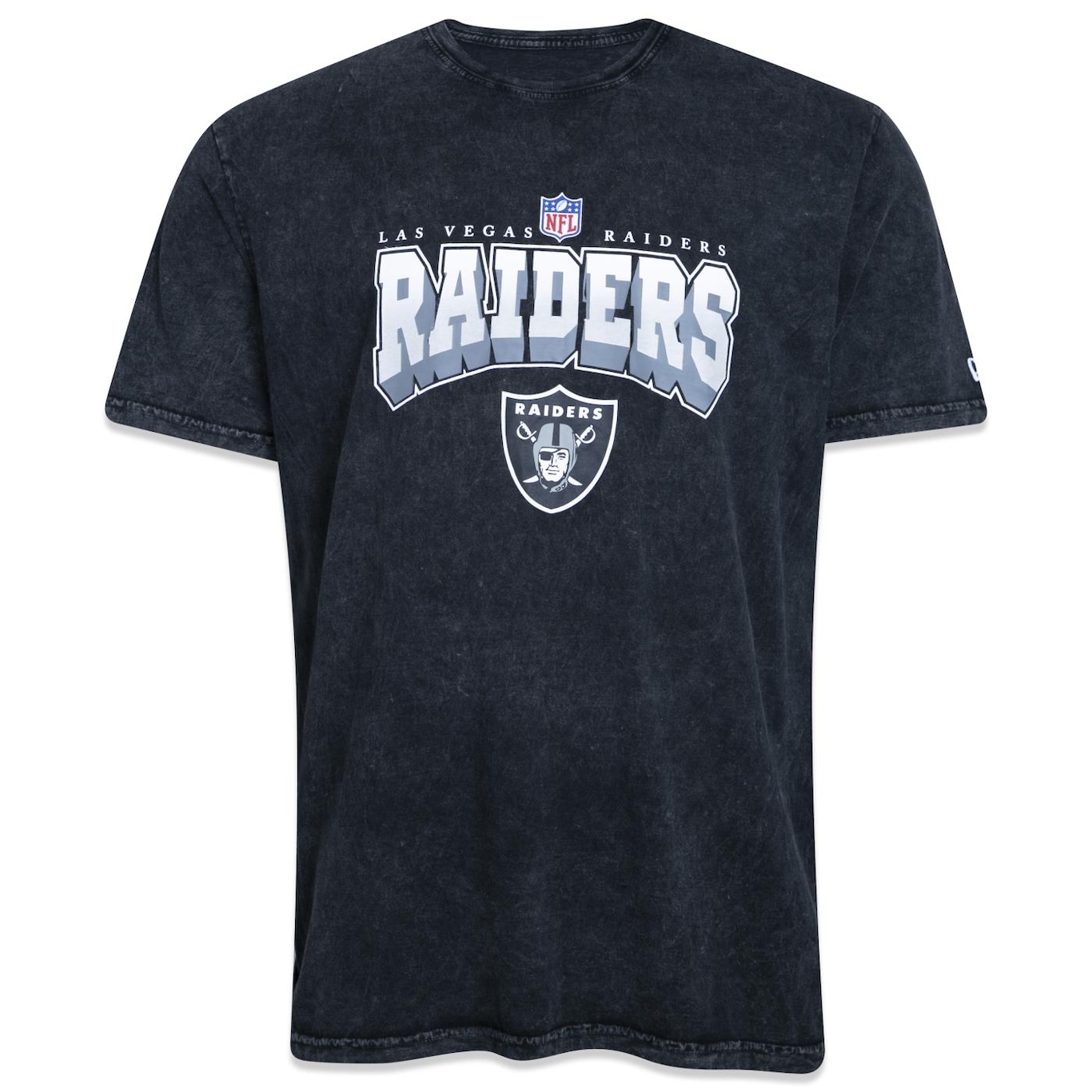 Camiseta Slim New Era Nfl Las Vegas Raiders Core - Masculina - Foto 1