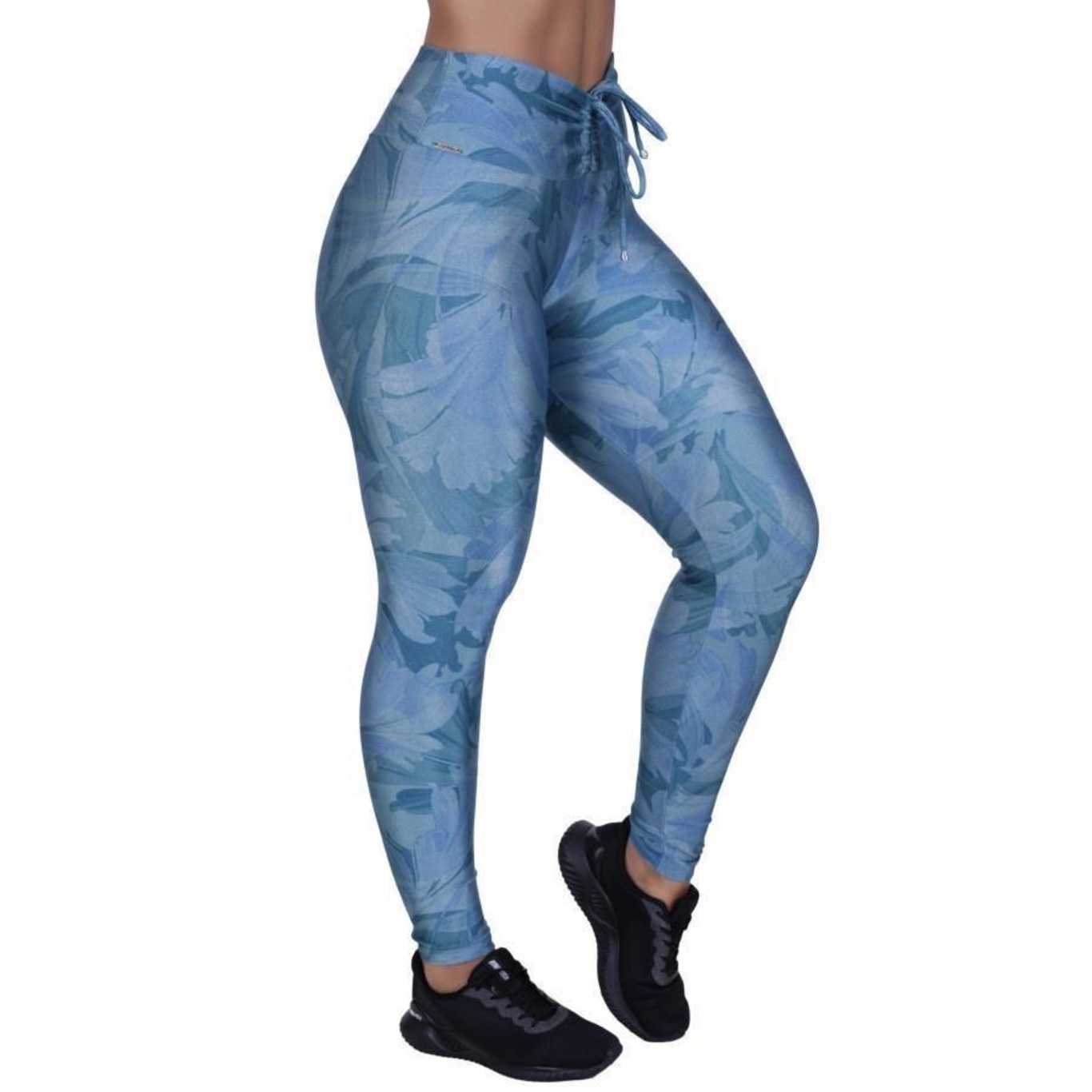 Calça Legging Fitness Orbis Fusô Cirrê Estampado Cós Alto - Feminina - Foto 3