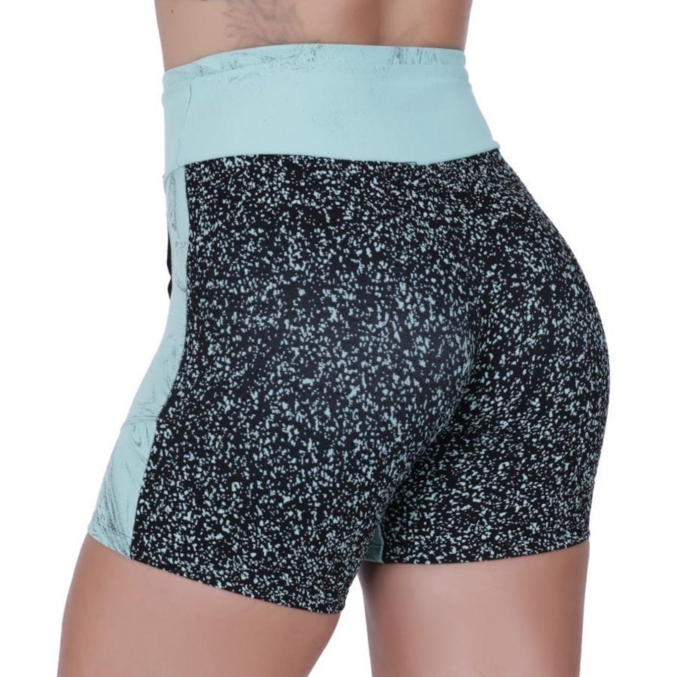 Shorts Fitness Orbis Recortes Degrade Cintura Alta - Feminino - Foto 3