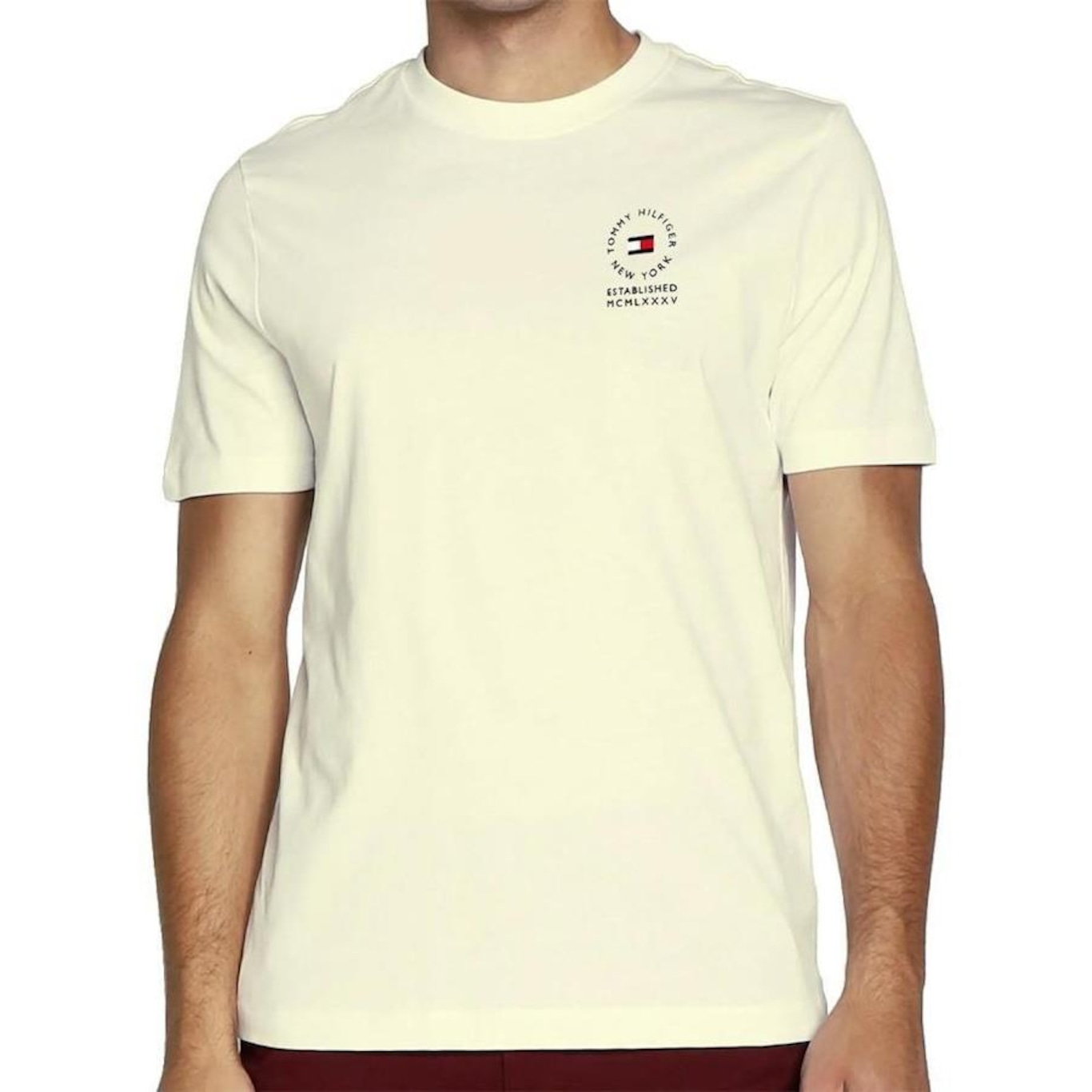 Camiseta Tommy Hilfiger Branco ABMW0MW29670