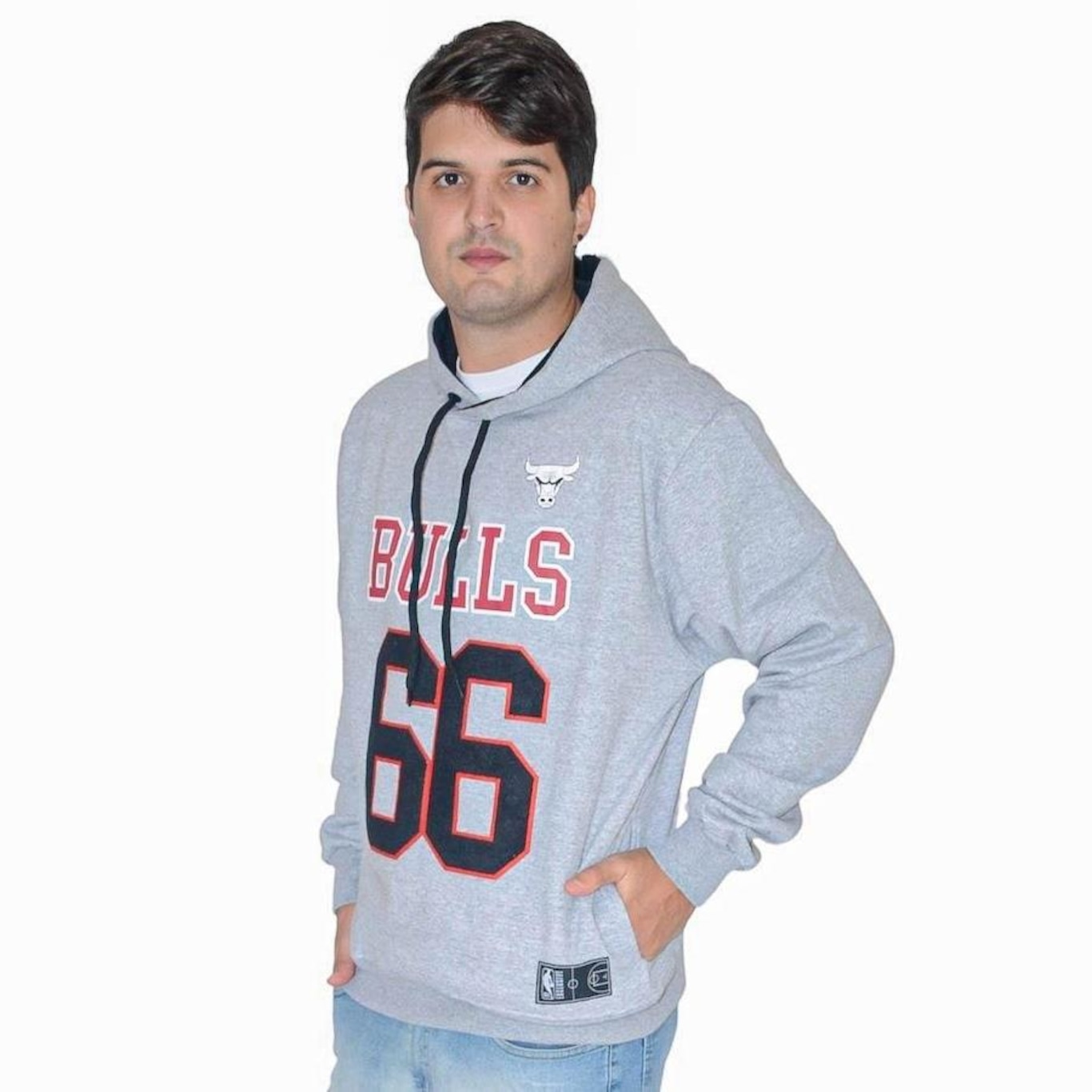 Blusão de Moletom com Capuz NBA Chicago Bulls Number 66 - Masculino - Foto 2