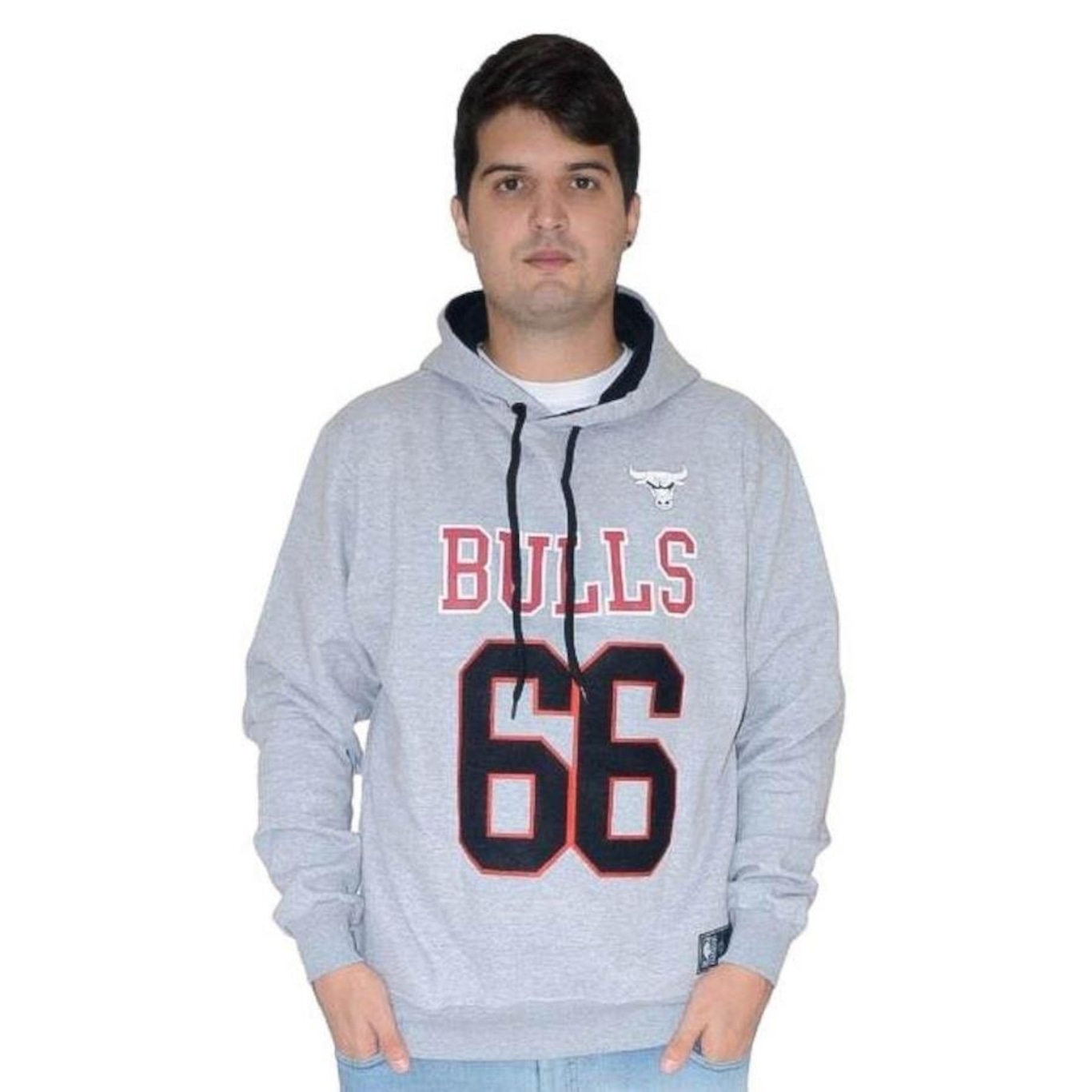 Blusão de Moletom com Capuz NBA Chicago Bulls Number 66 - Masculino - Foto 1