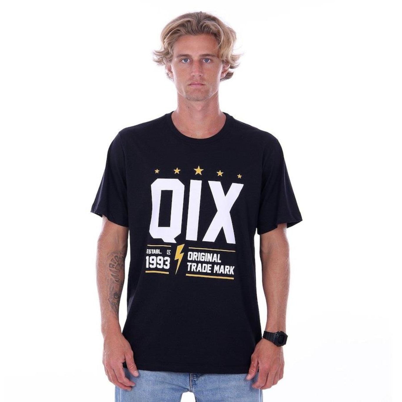 Camiseta Qix Trade Mark - Masculina - Foto 1