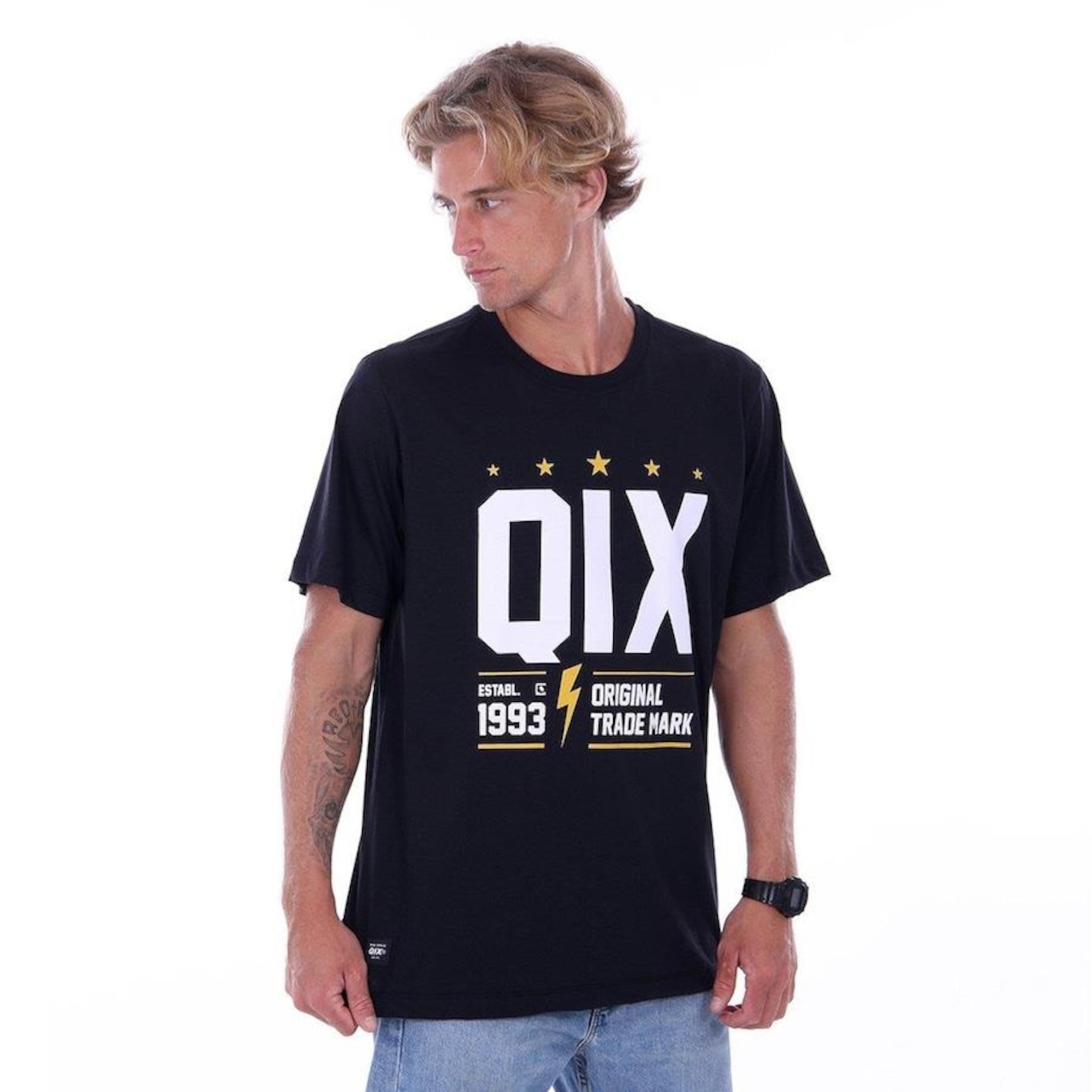 Camiseta Qix Trade Mark - Masculina - Foto 2