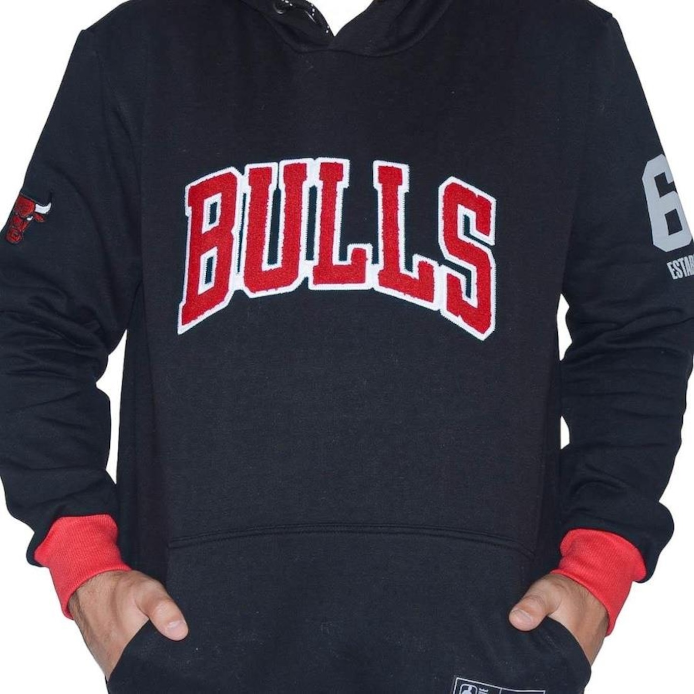 Blus O De Moletom Com Capuz Nba Chicago Bulls Canguru Masculino Em Promo O Centauro