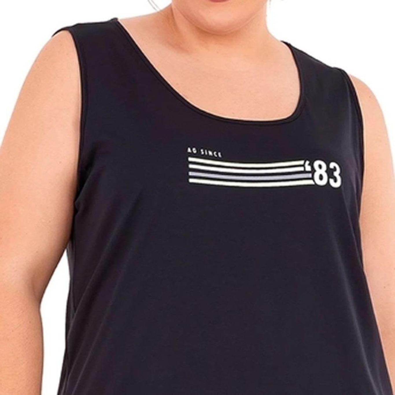 Camiseta Regata Alto Giro Skin Fit Inspiracional - Feminina - Foto 3