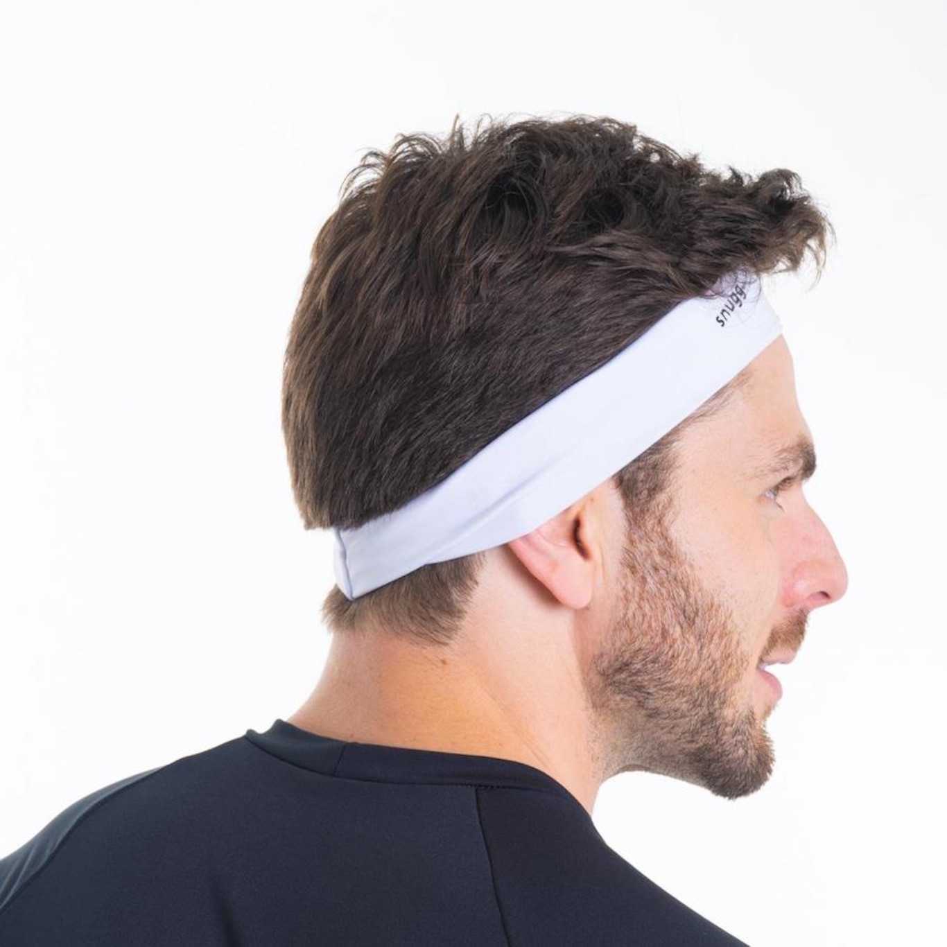 Faixa de Cabelo Snugg Wear Elástica Wear Headband Esportiva Proteção Uv50+ - Adulto - Foto 2