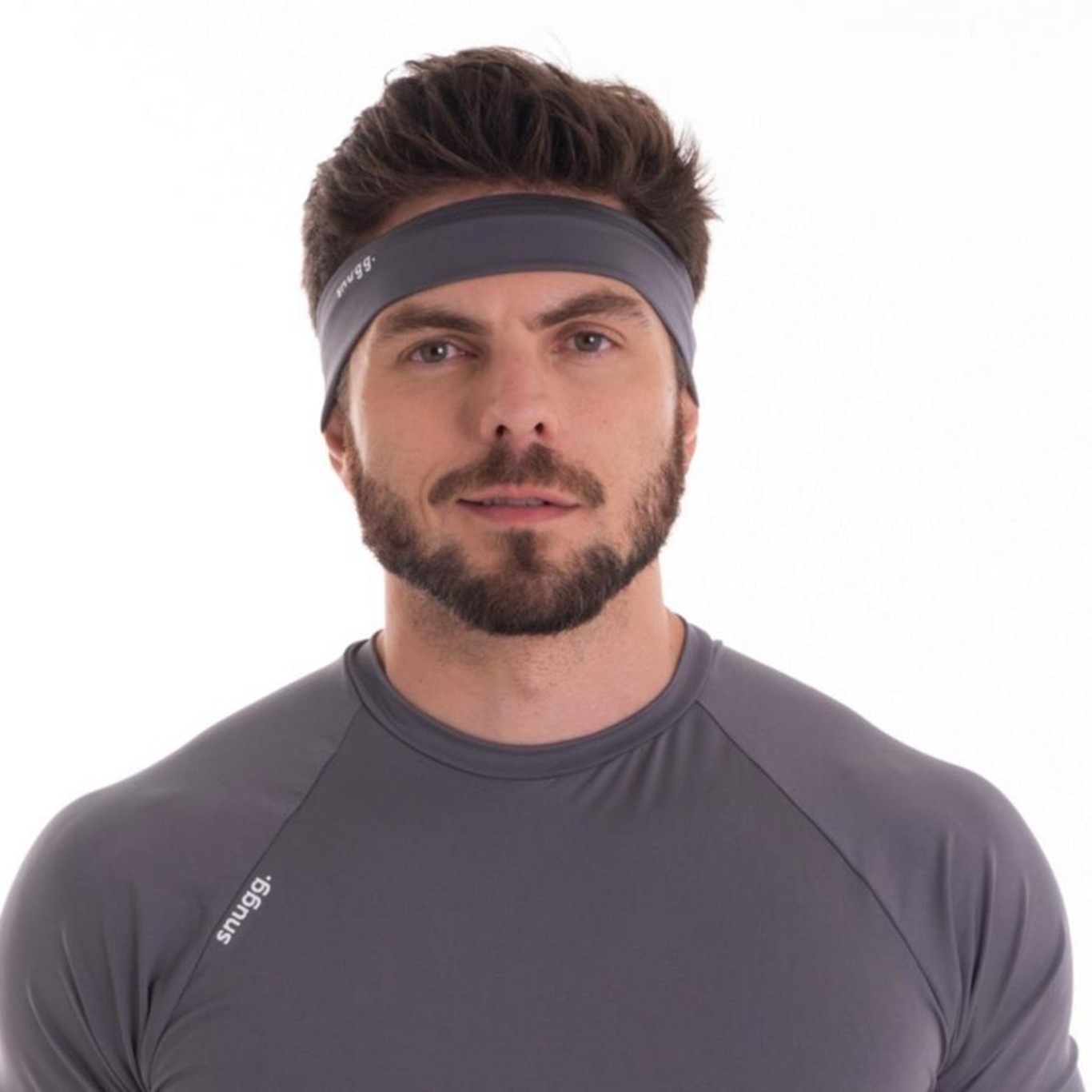 Faixa de Cabelo Snugg Wear Elástica Wear Headband Esportiva Proteção Uv50+ - Adulto - Foto 1