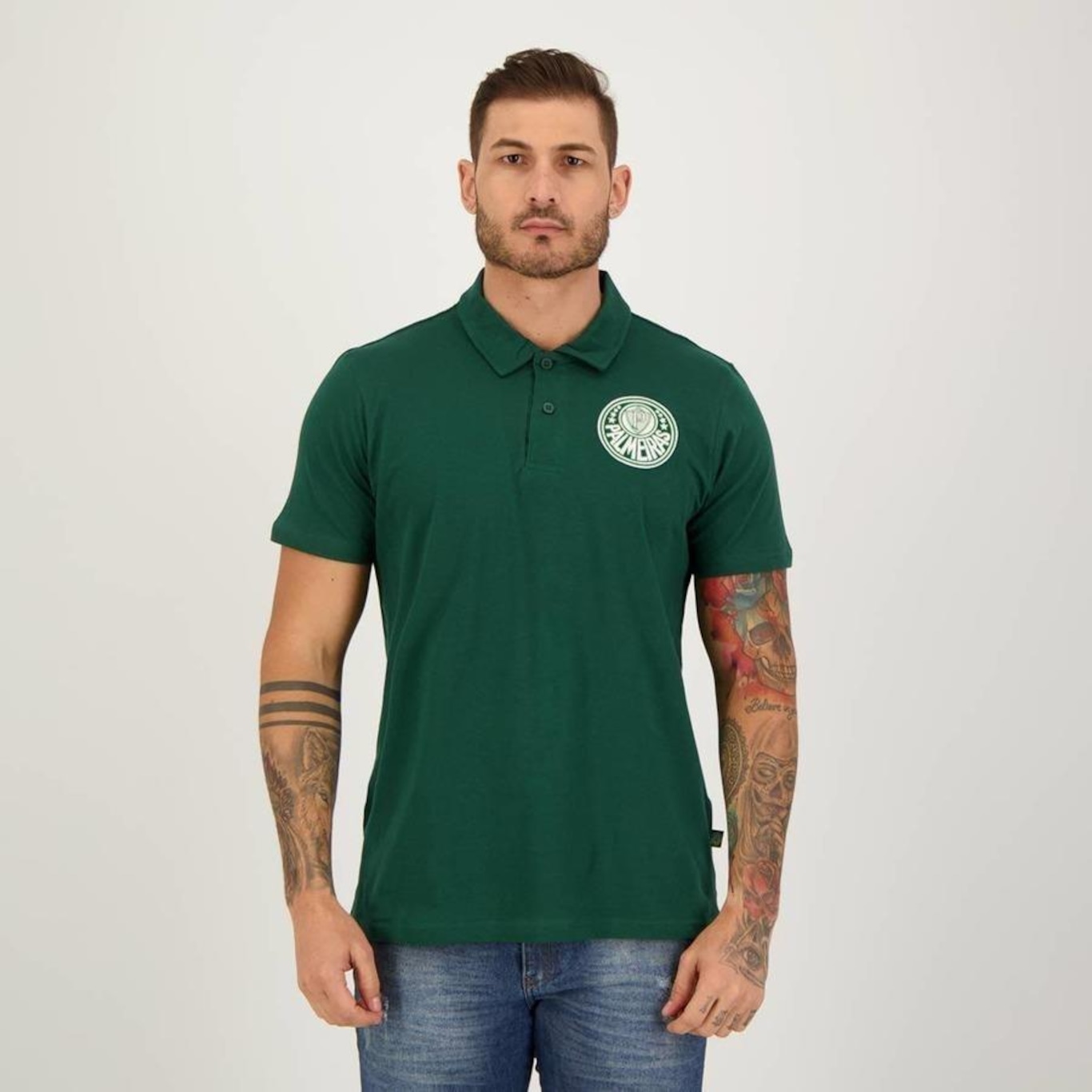 Camisa Polo do Palmeiras Futfanatics Classic - Masculina - Foto 1