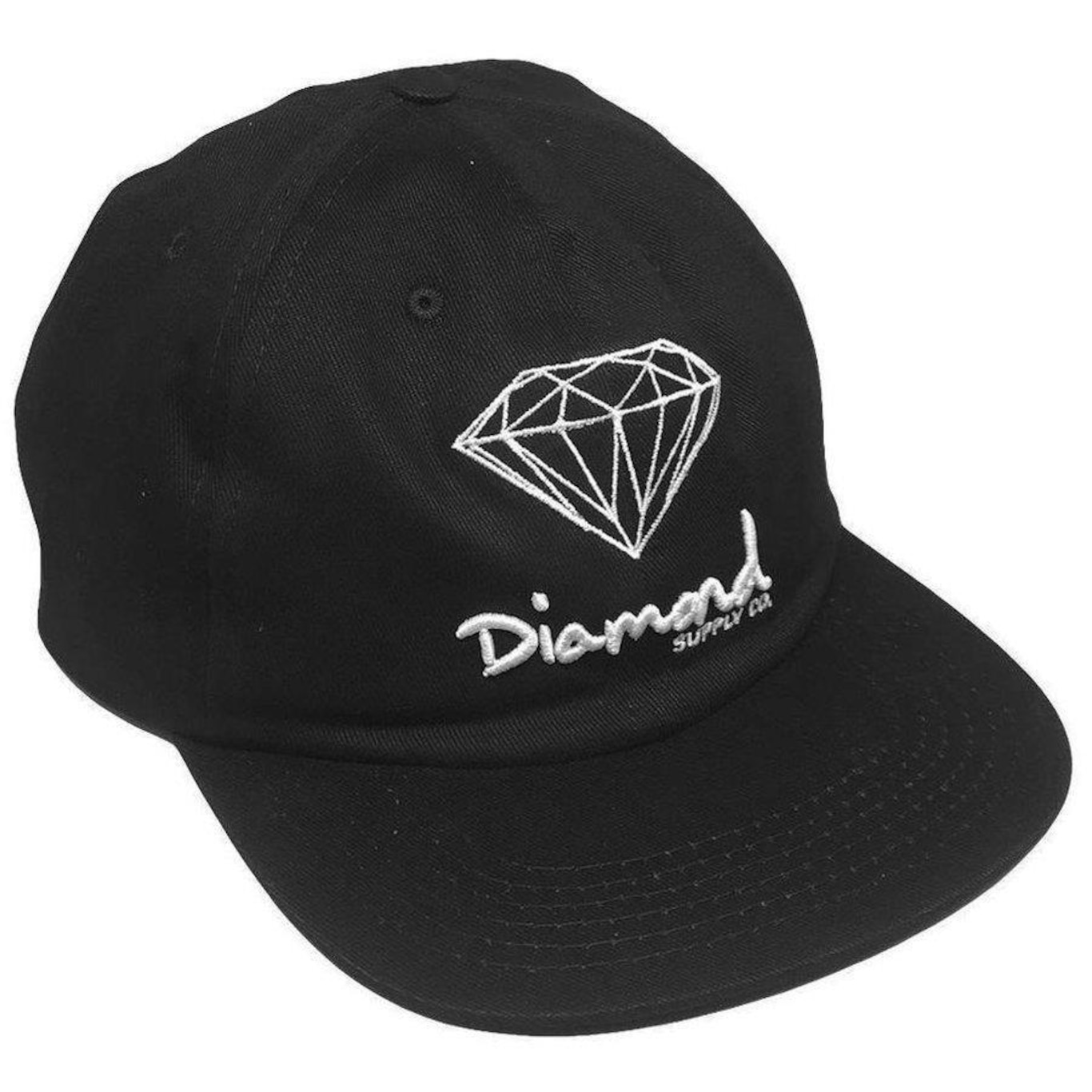 Boné Diamond OG Sign Unstructured Aba Reta Snapback - Foto 1