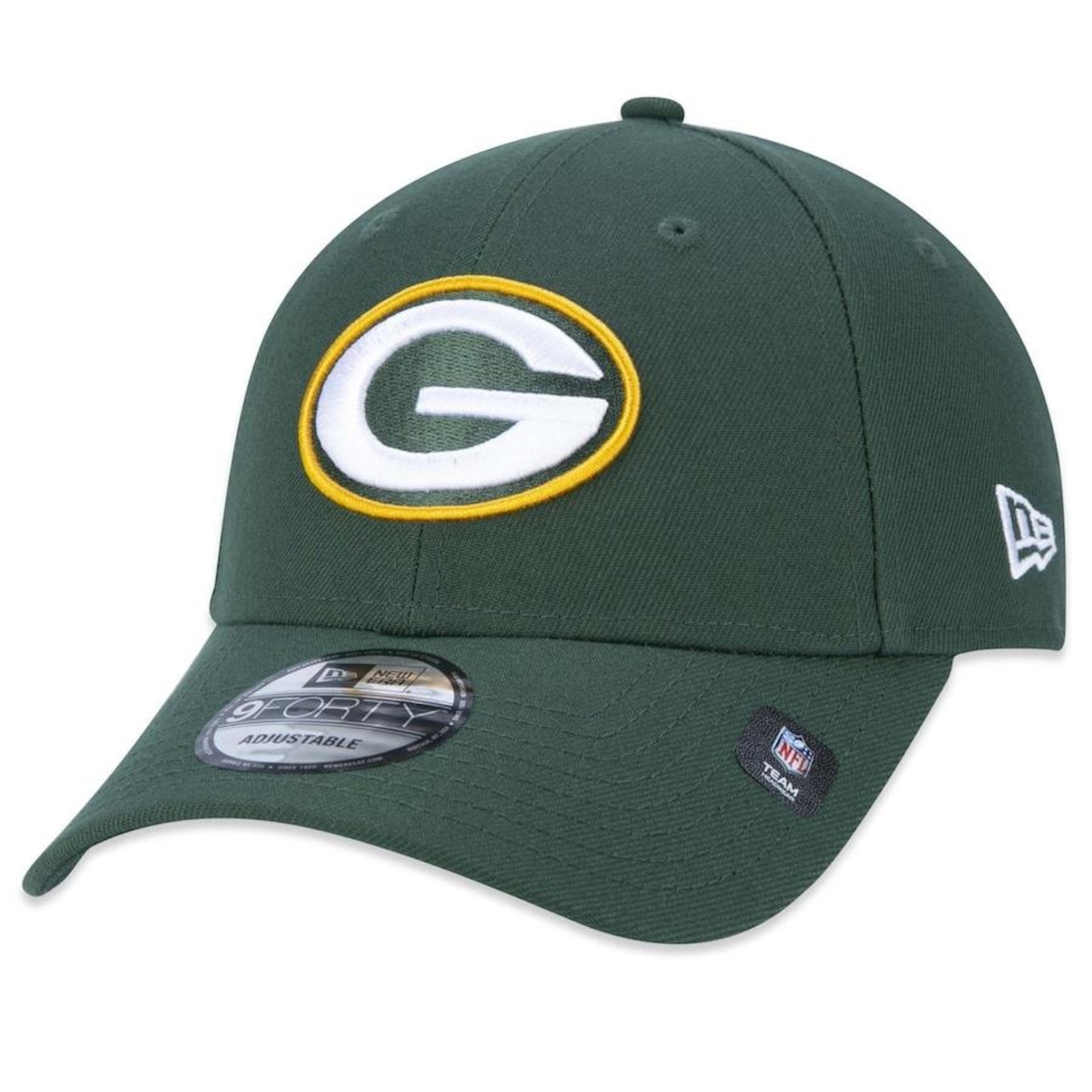 Boné Aba Curva New Era 9Forty NFL Green Bay Packers - Snapback - Adulto - Foto 1