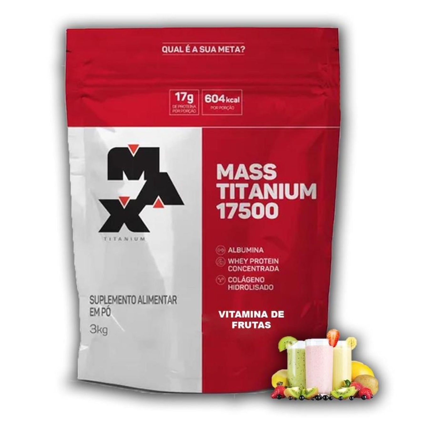 Whey Protein Max Titanium Chocolate Mass 17500 - 3Kg - Foto 1