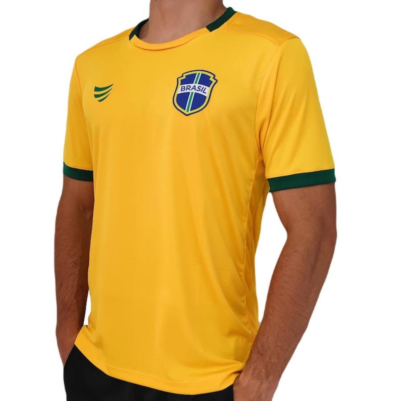 Camisa Brasil Torcedor Ouro Super Bolla - Masculina - Foto 1