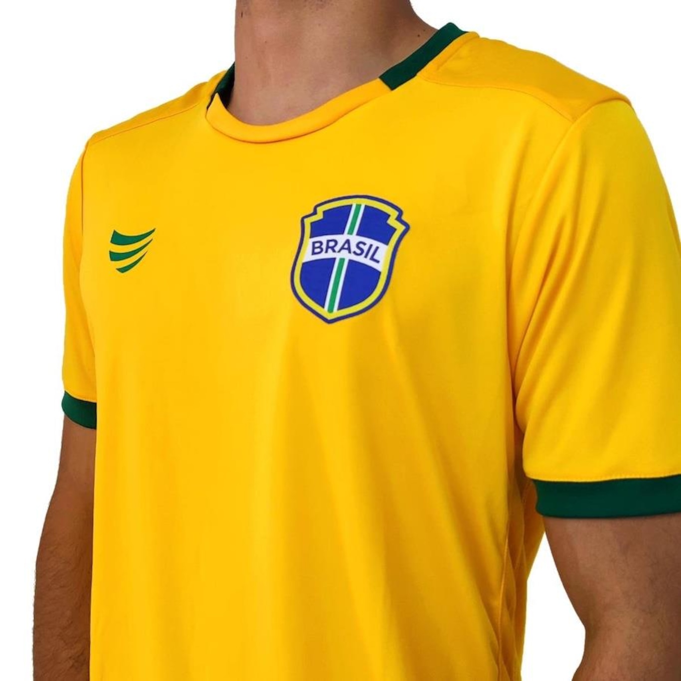 Camisa Brasil Torcedor Ouro Super Bolla - Masculina - Foto 3