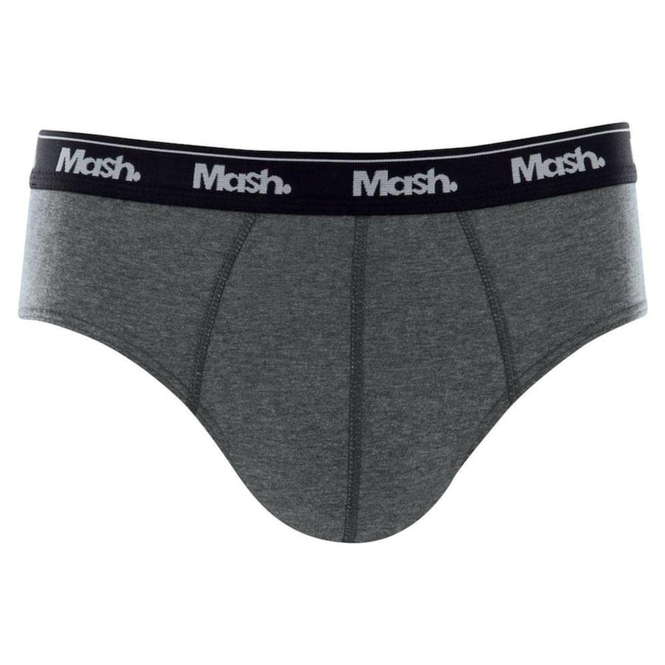 Cueca Slip Mash Masculina Algodão Elástico Básica Conforto - Foto 1