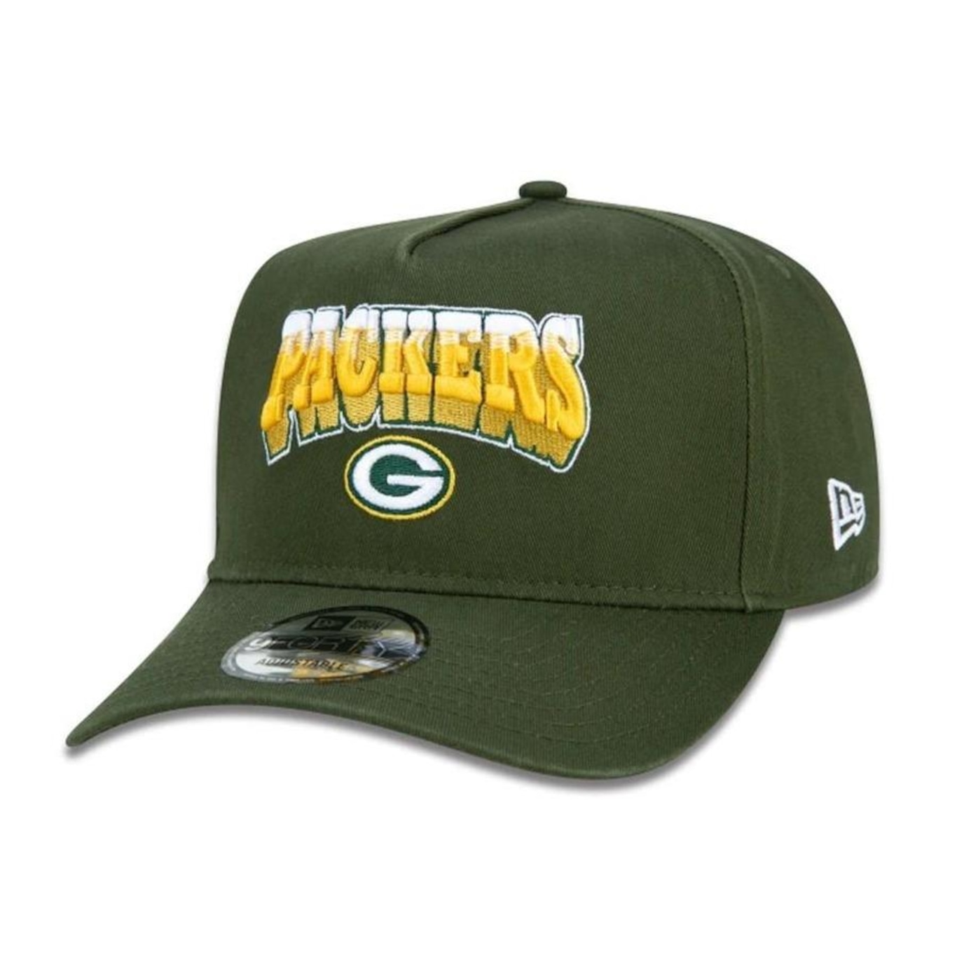 Boné Aba Curva New Era Green Bay Packers 940 A-Frame Core - Snapback - Adulto - Foto 1