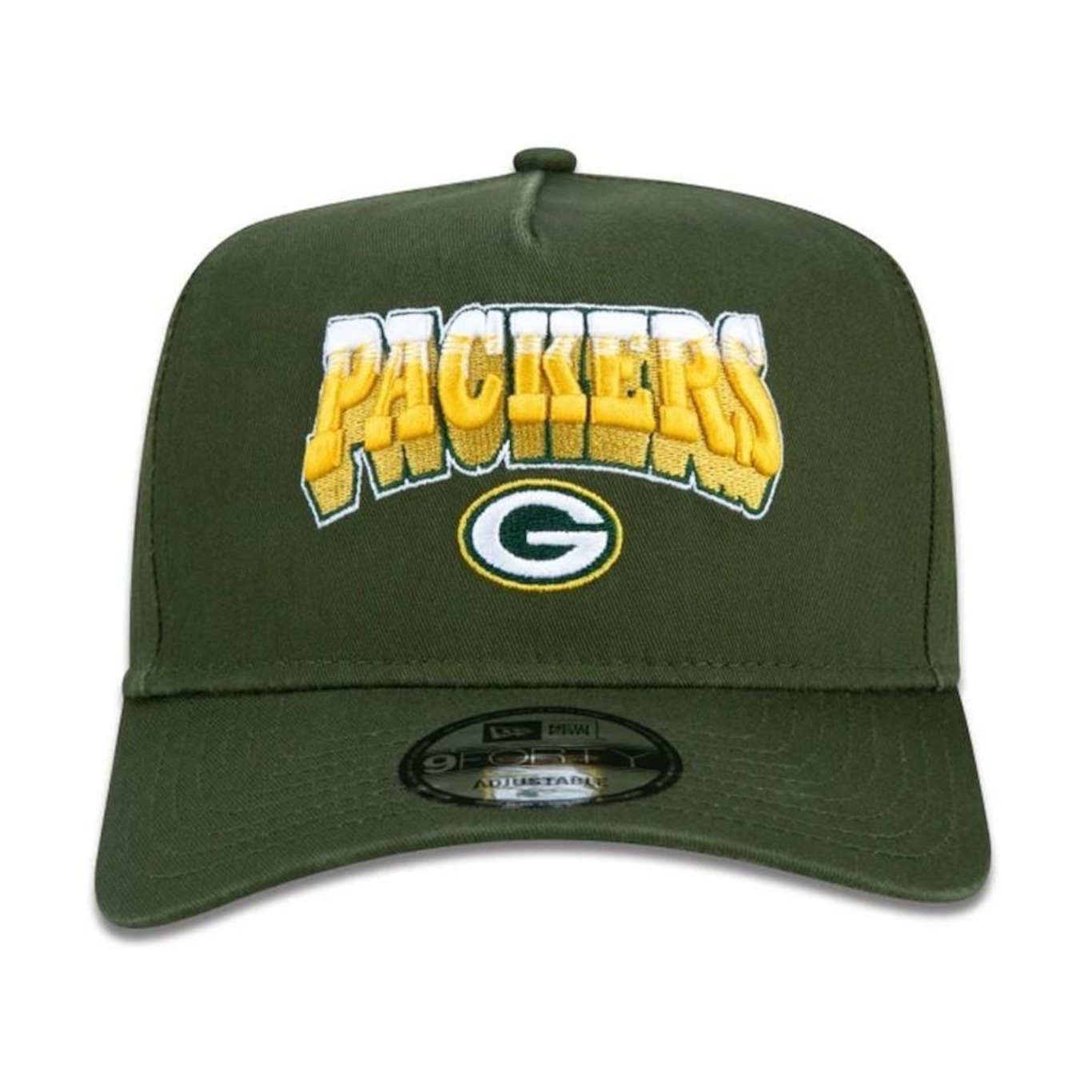 Boné Aba Curva New Era Green Bay Packers 940 A-Frame Core - Snapback - Adulto - Foto 3