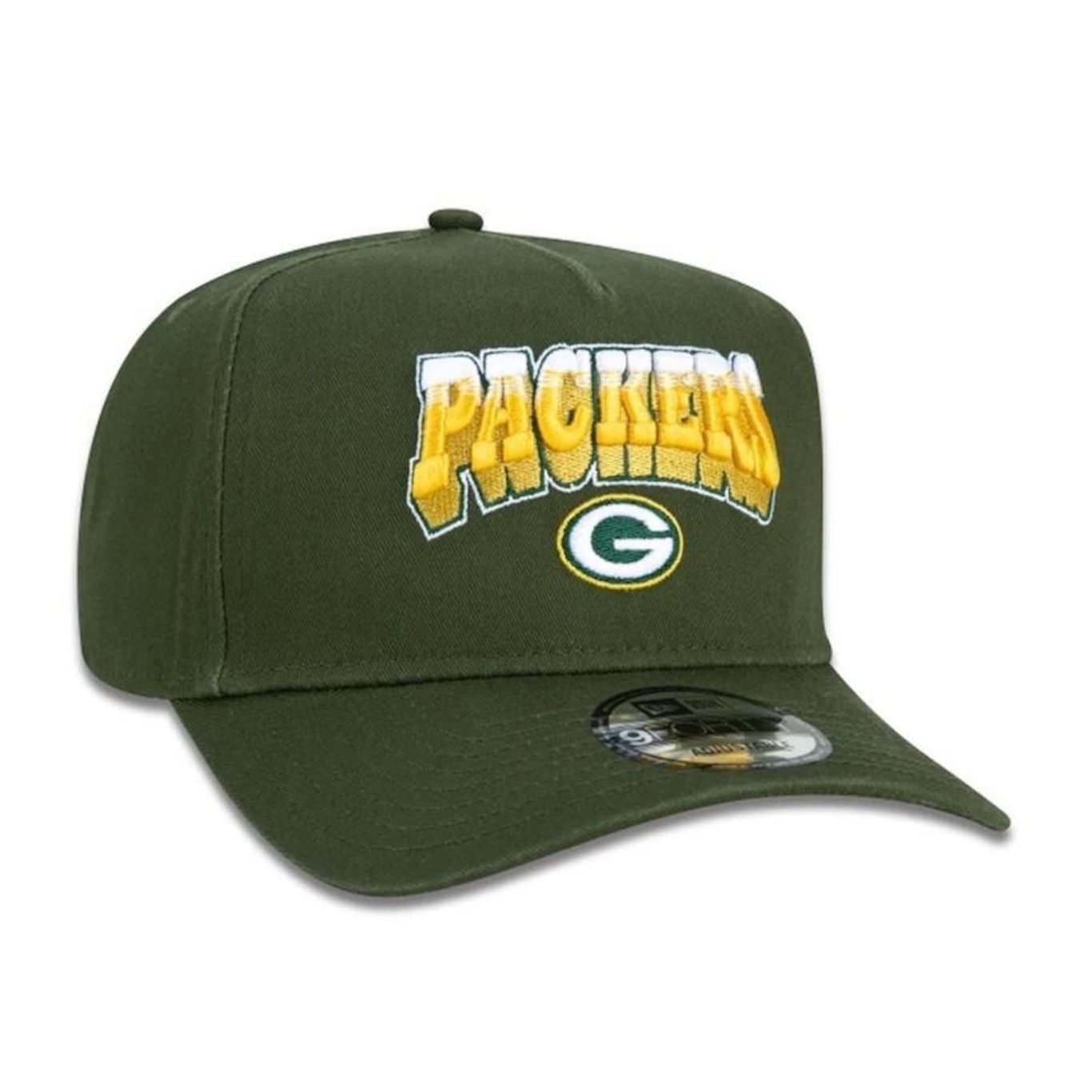 Boné Aba Curva New Era Green Bay Packers 940 A-Frame Core - Snapback - Adulto - Foto 4