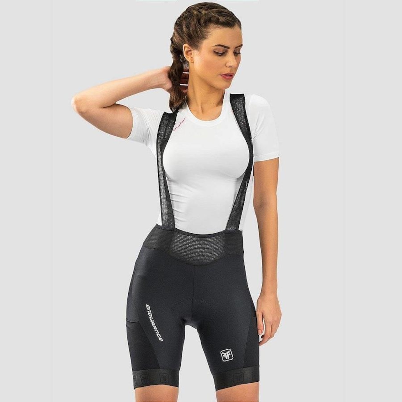 Bretelle de Ciclismo Free Force Endurance Gel com Bolso - Feminino - Foto 4