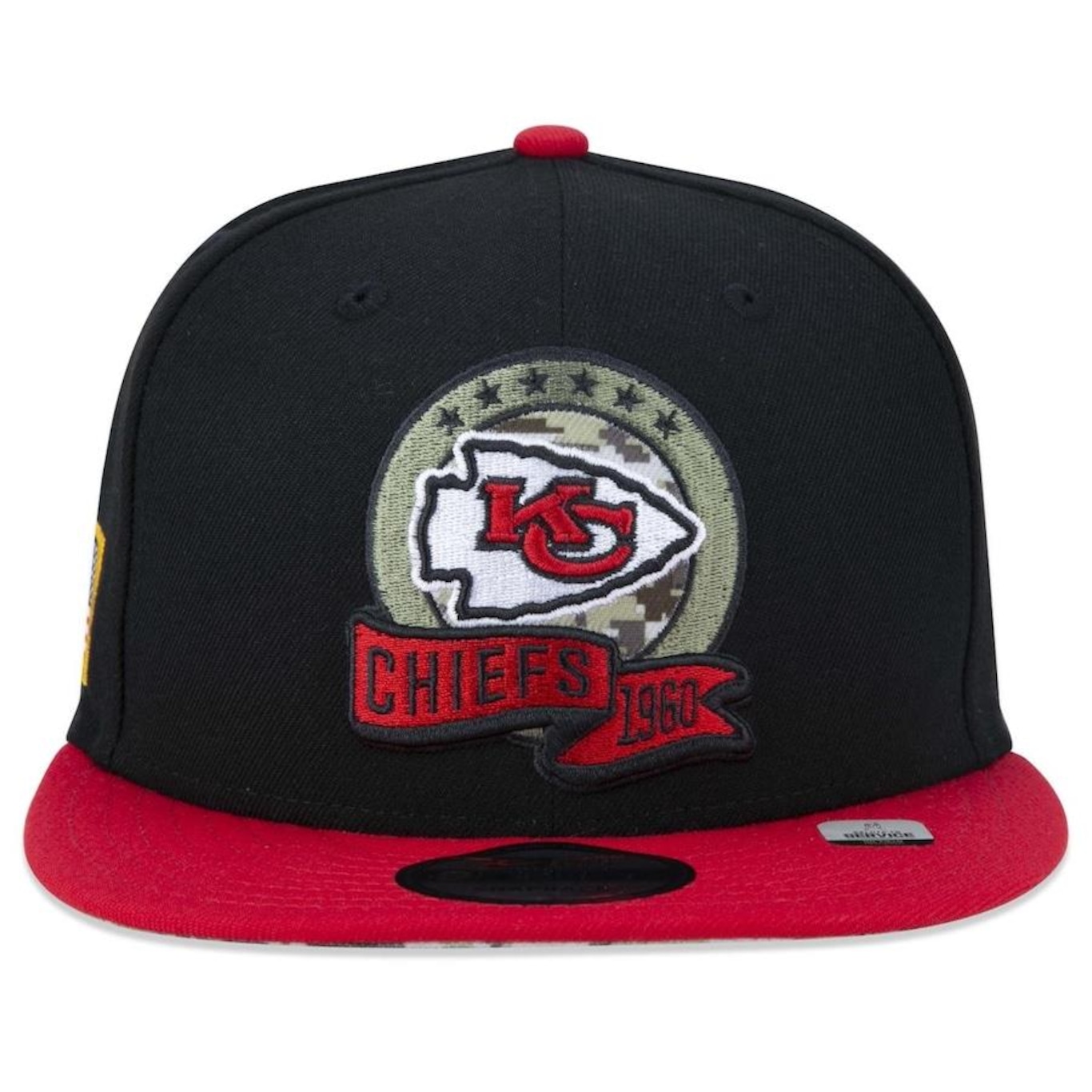 Boné Aba Reta New Era 9Fifty Kansas City Chiefs Salute To Service 2022 - Snapback - Adulto - Foto 2