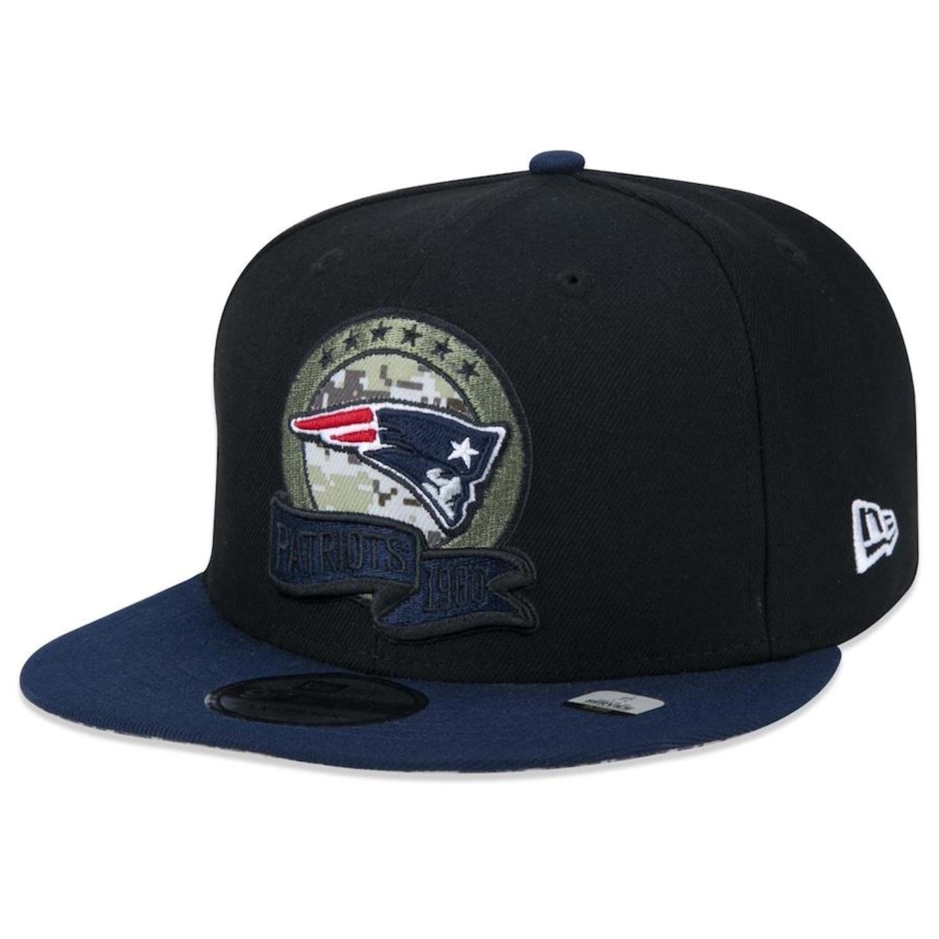 Boné Aba Reta New Era 9Fifty New England Patriots Salute To Service 2022 - Snapback - Adulto - Foto 3