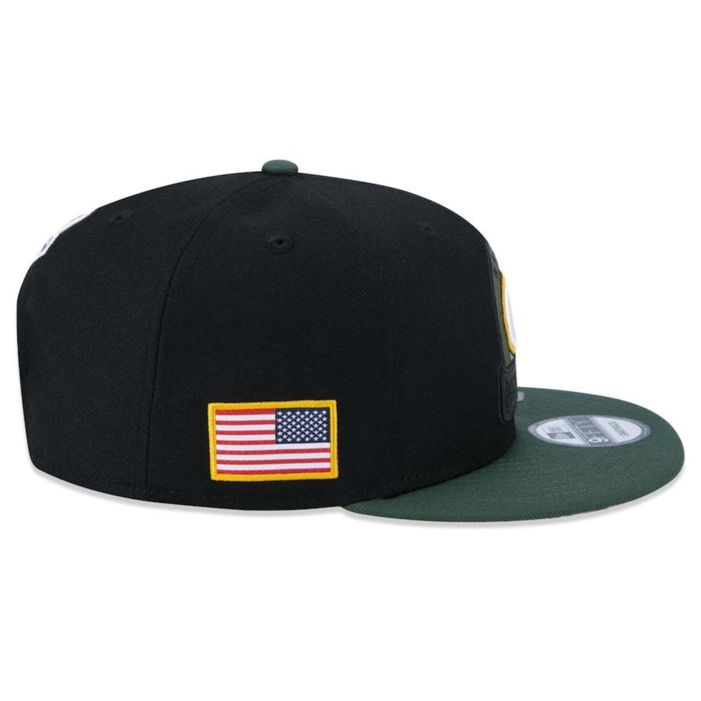 Boné Aba Reta New Era 9Fifty Green Bay Packers Salute To Service 2022 - Snapback - Adulto - Foto 6