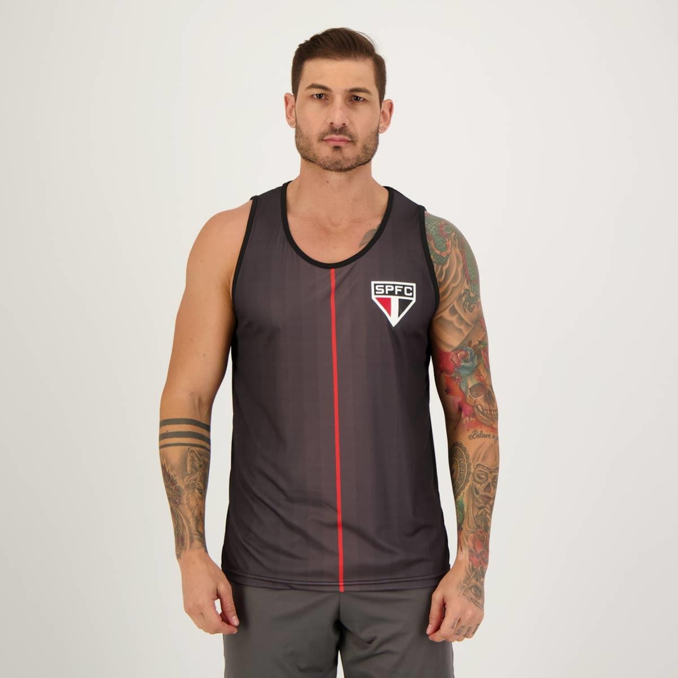 Camiseta Regata do São Paulo Futfanatics Flag - Masculina - Foto 1