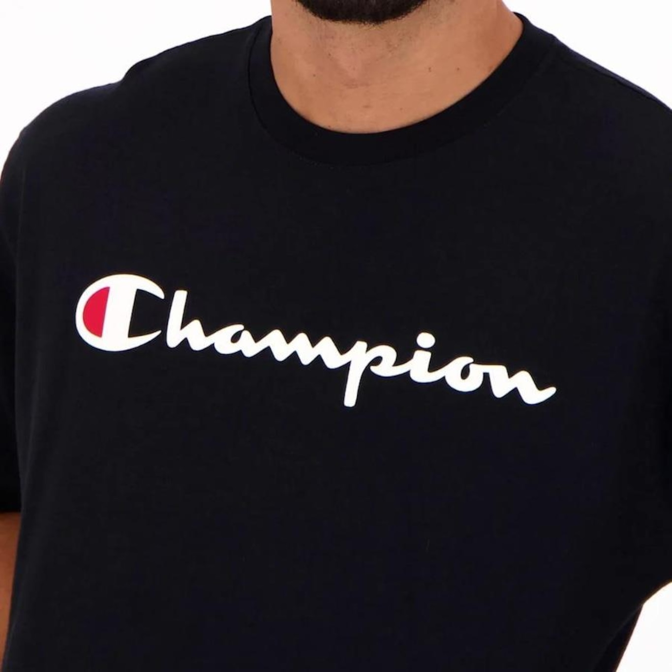 Camiseta Champion Classic Script Logo - Masculina - Foto 3