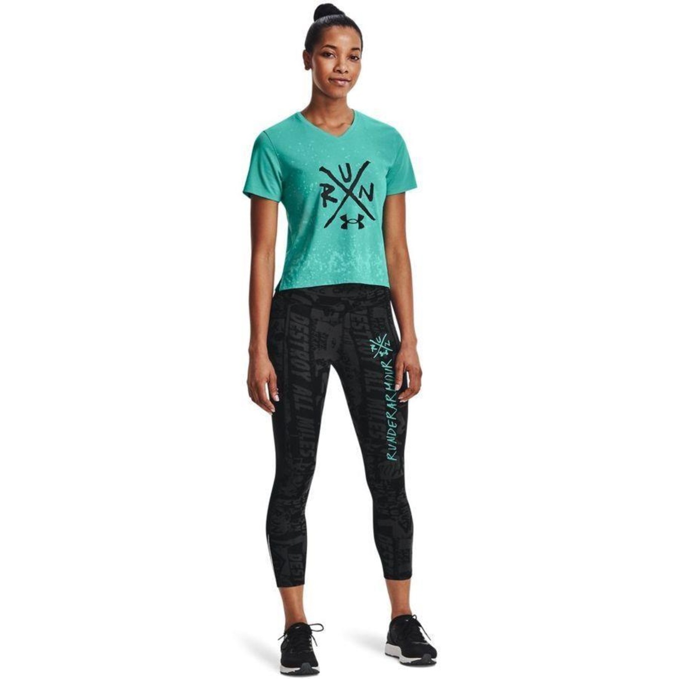 Calça Legging Under Armour Destroy All Miles - Feminina - Foto 2