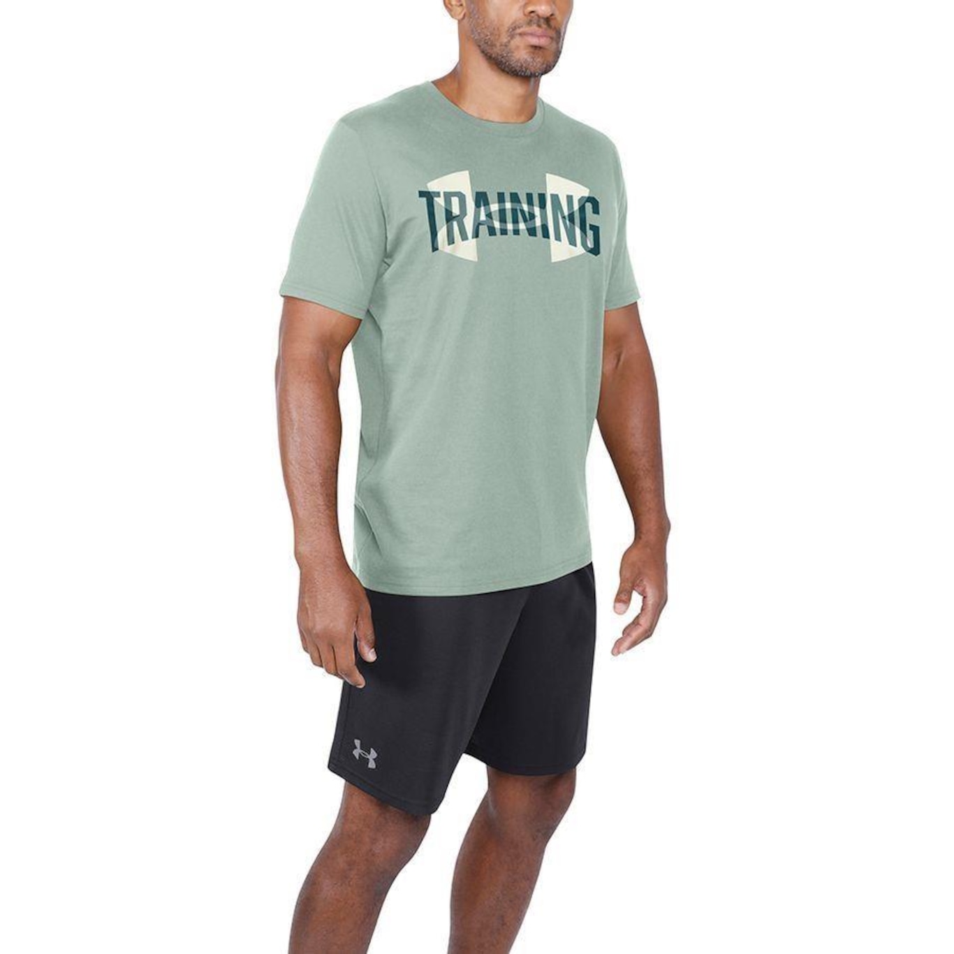 Camiseta Under Armour Training Overlay SS - Masculina - Foto 2