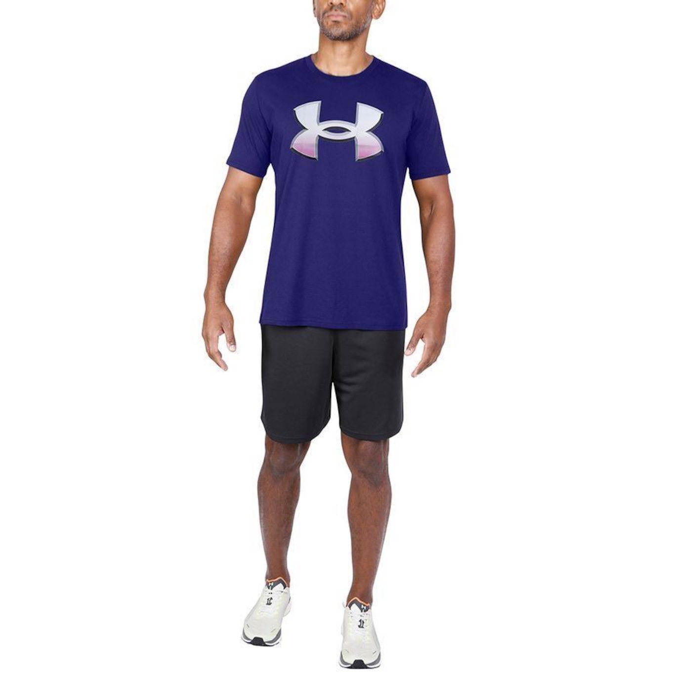 Camiseta Under Armour Big Logo 2.0 SS Lam - Masculina - Foto 3