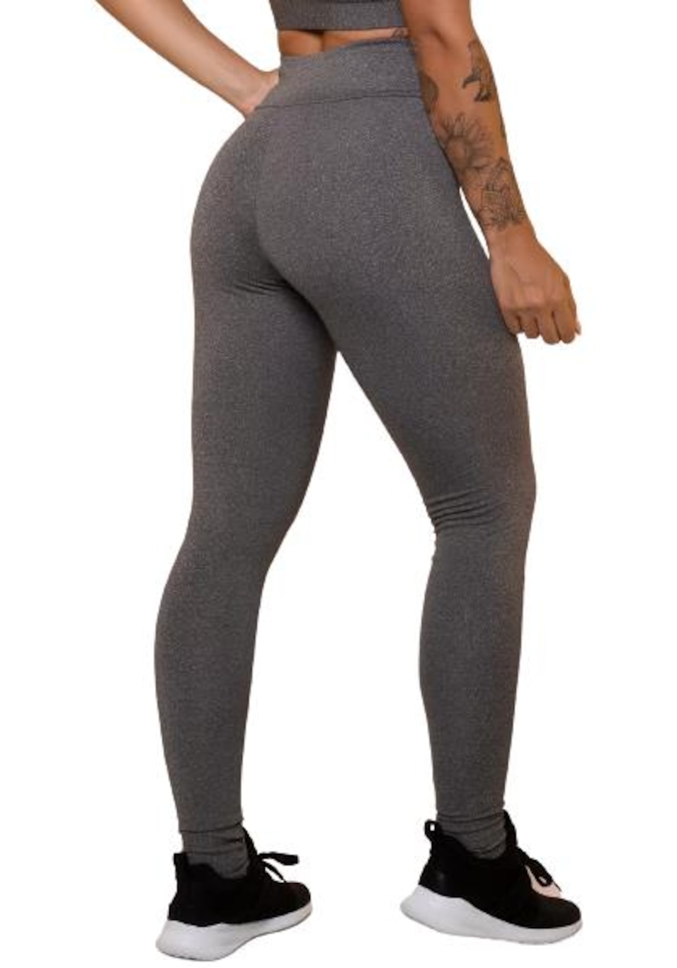 Kit Calça Legging Belmento Básica Cintura Alta - 2 Unidades - Feminina - Foto 5