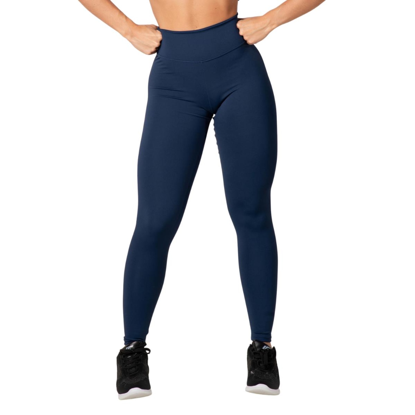 Kit Calça Legging Belmento Básica Cintura Alta - 2 Unidades - Feminina - Foto 3